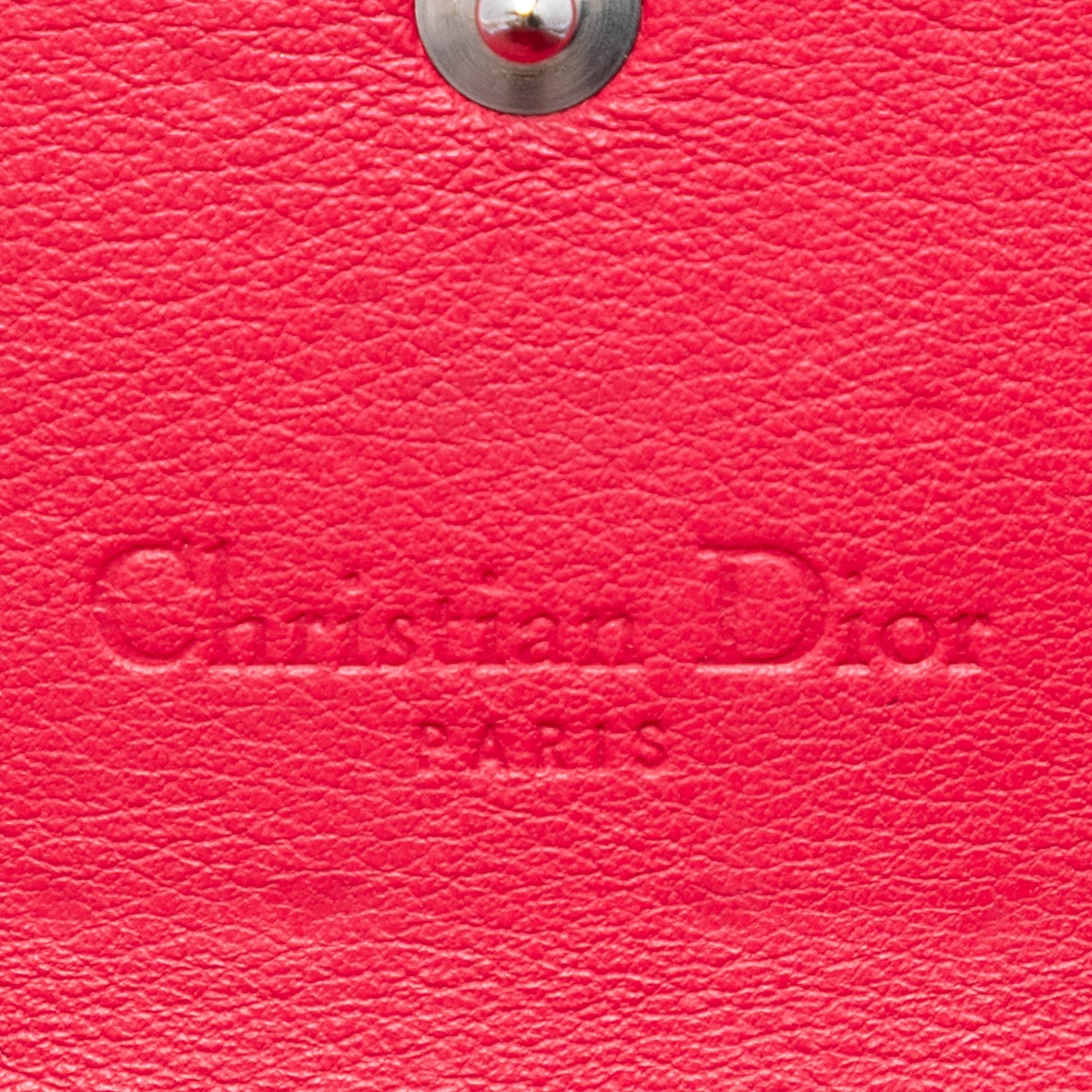 Dior Patent Cannage Lady Dior Wallet On Chain