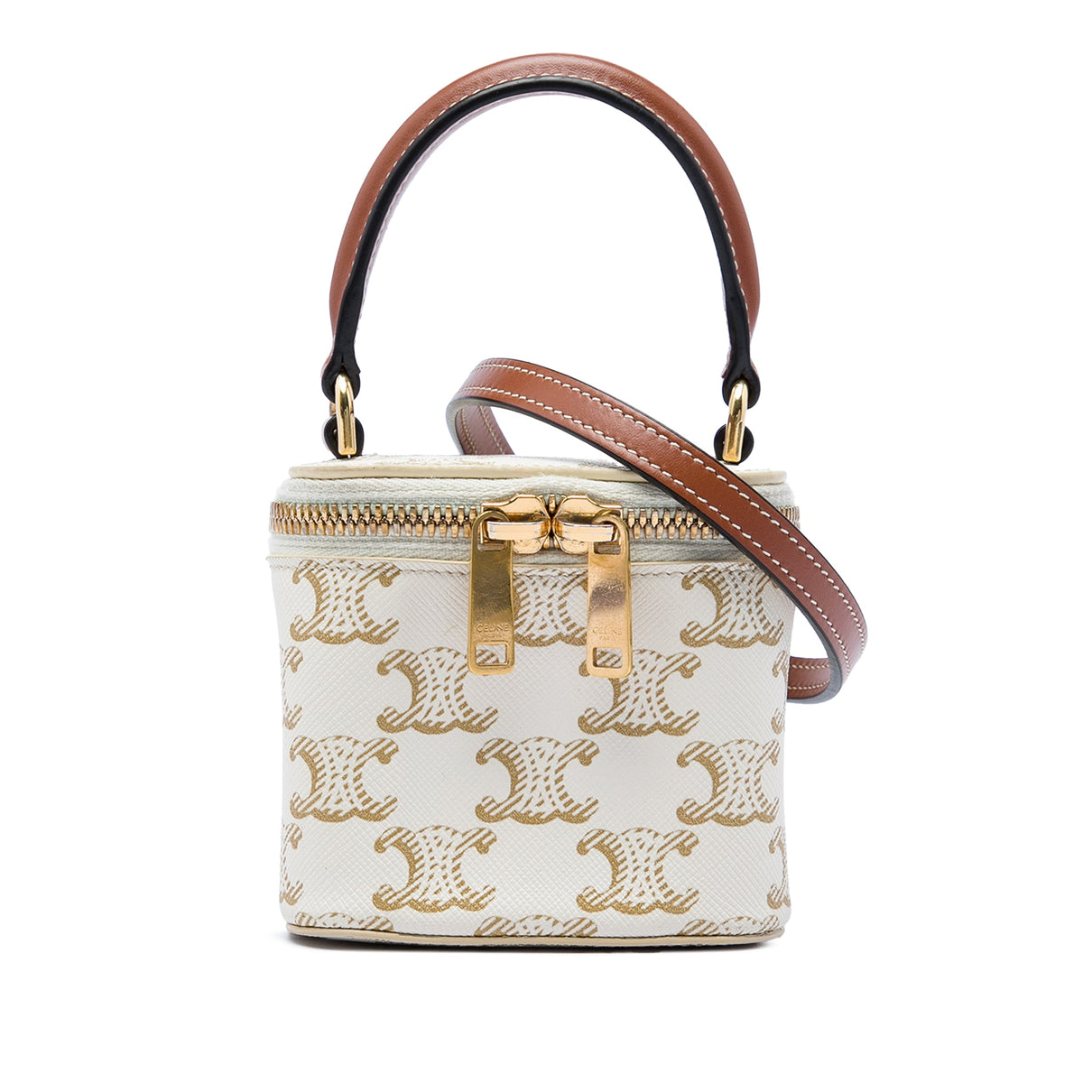 Celine Mini Triomphe Coated Canvas Vanity Case