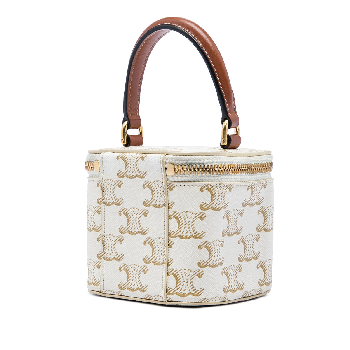 Celine Mini Triomphe Coated Canvas Vanity Case