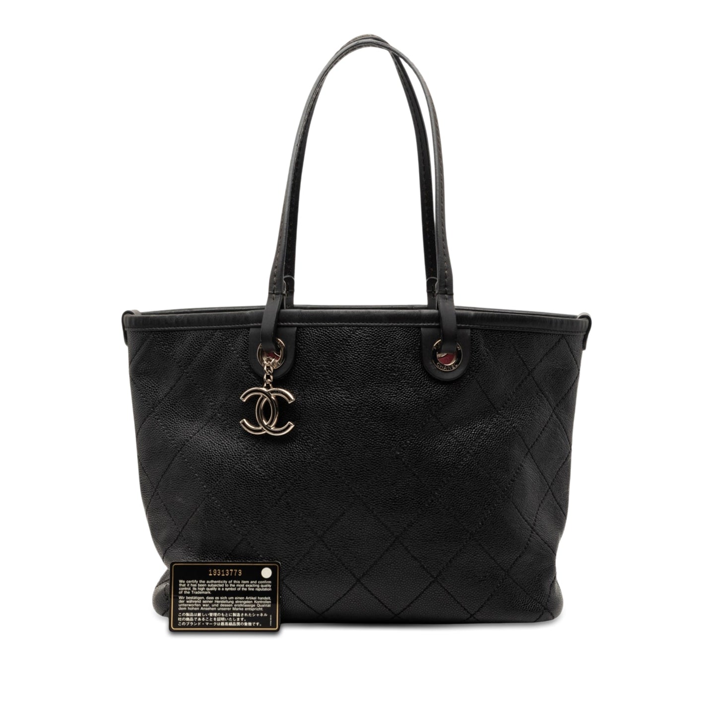 Chanel CC Caviar Wild Stitch On the Road Tote