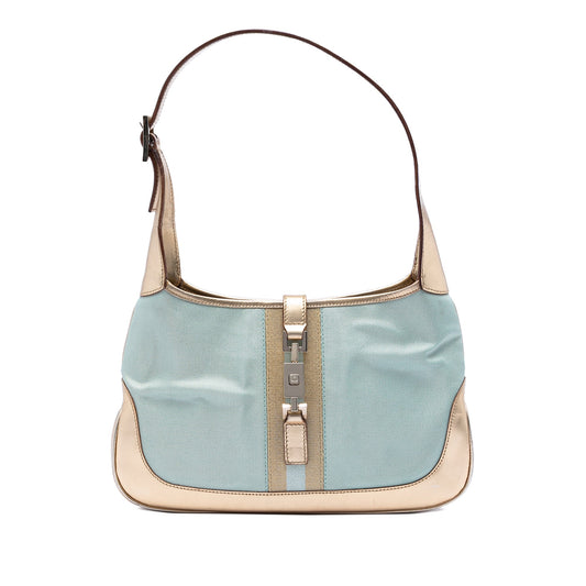 Gucci Canvas Web Jackie Shoulder Bag