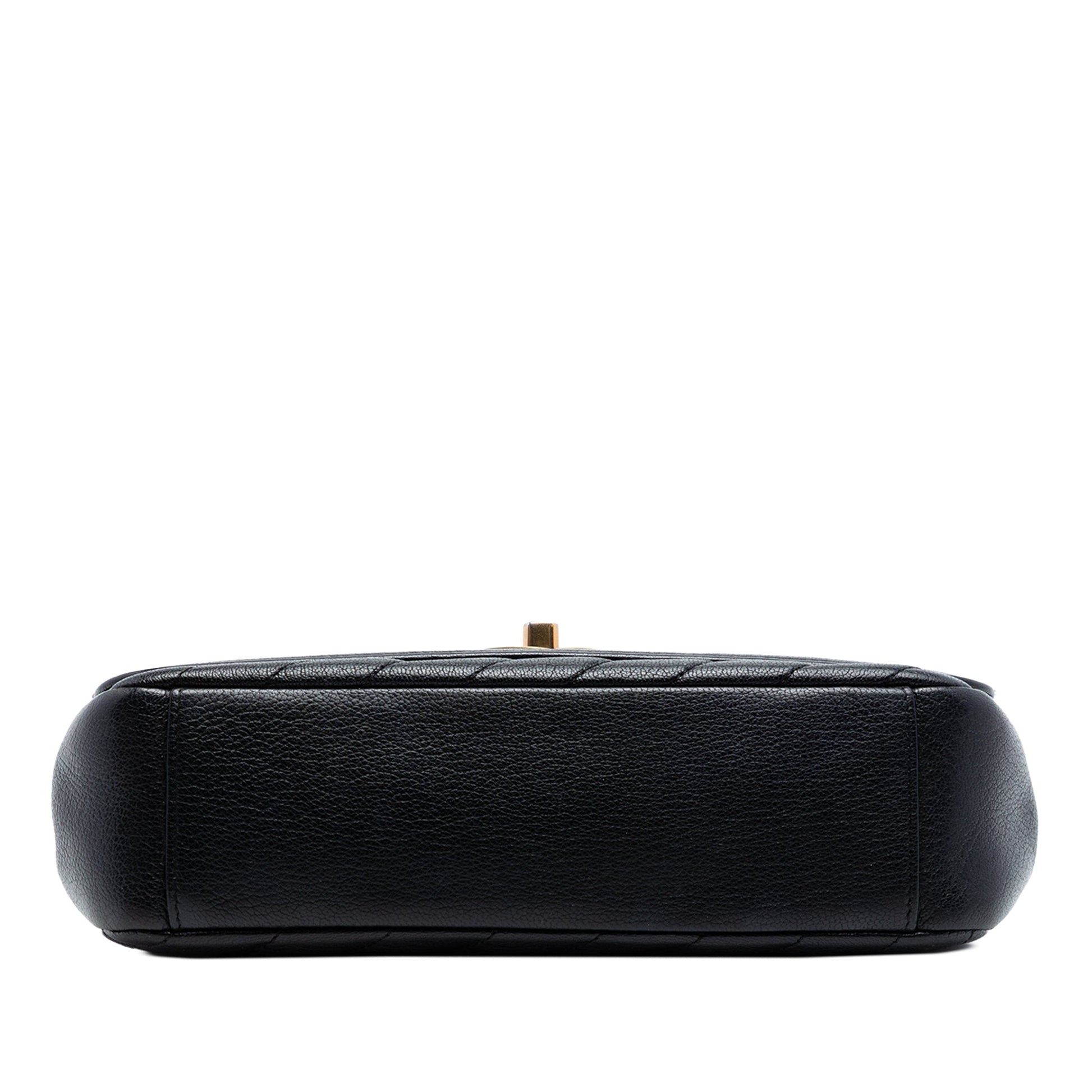 Chanel Small CC Diagonal Quilted Goatskin Flap