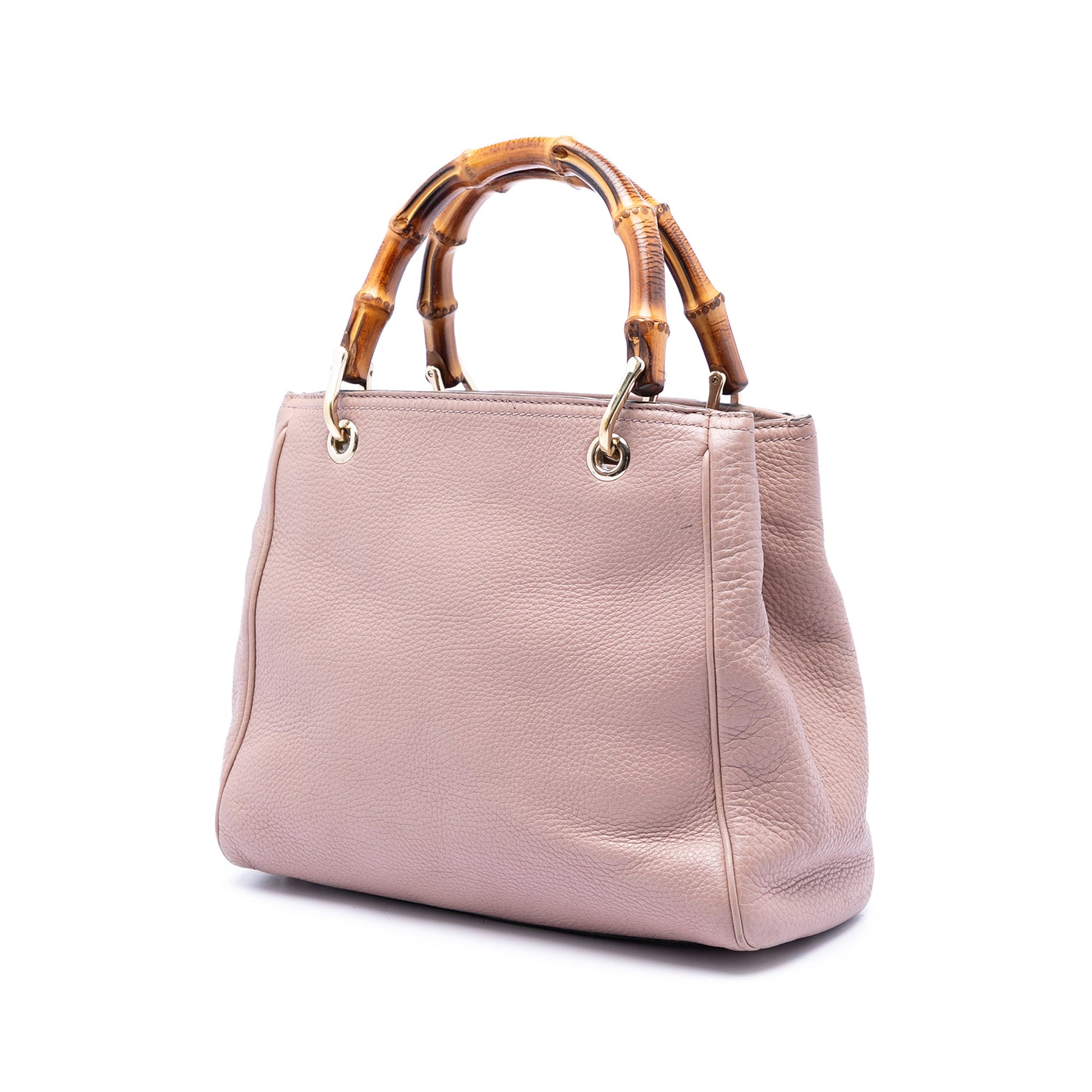 Gucci Small Calfskin Bamboo Shopper Satchel