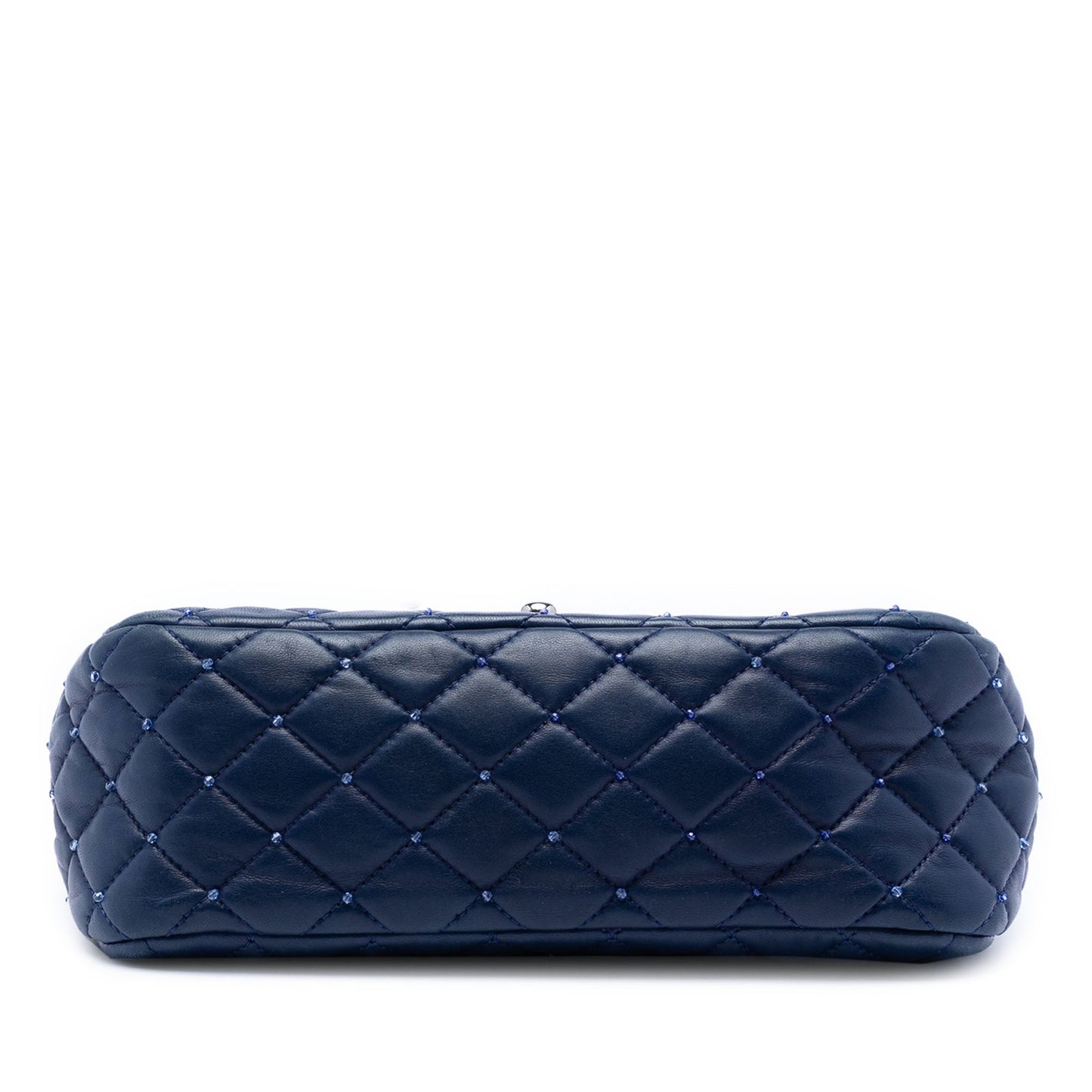 Small Quilted Lambskin Beaded Single Flap