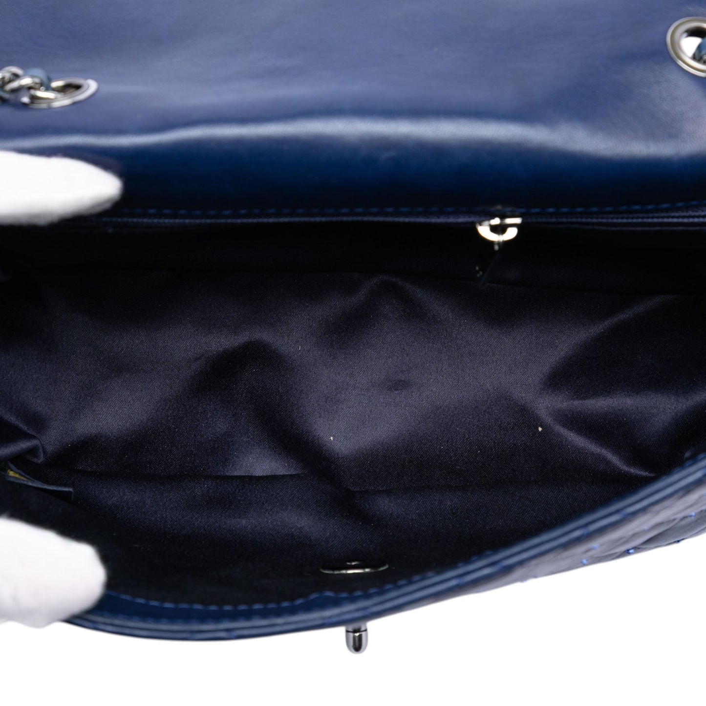 Small Quilted Lambskin Beaded Single Flap