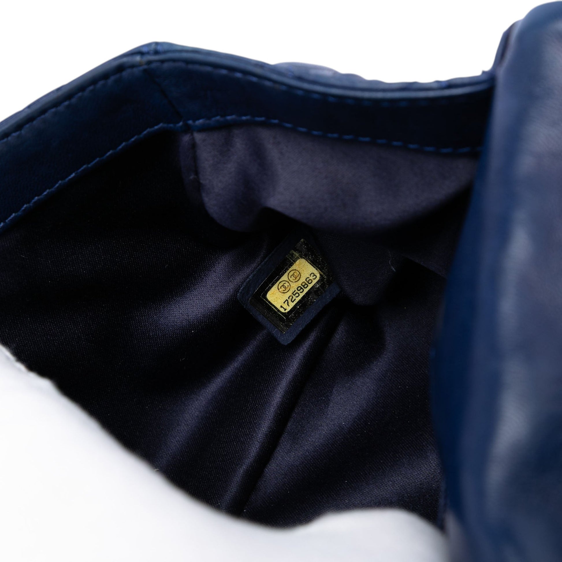 Small Quilted Lambskin Beaded Single Flap