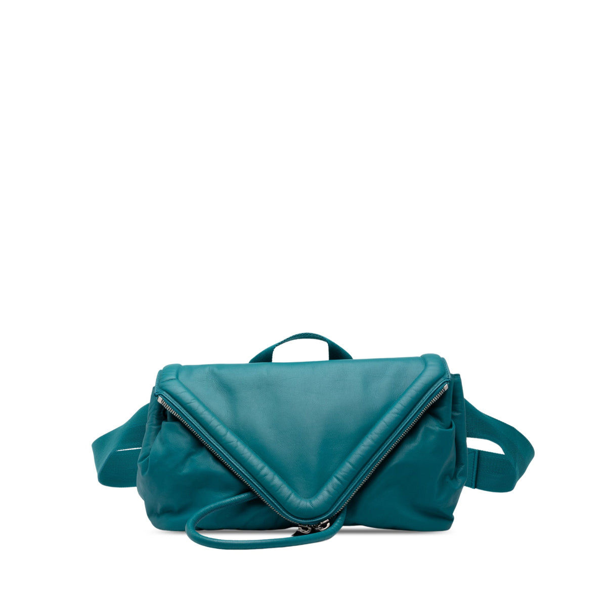 Bottega Veneta Nappa Beak Belt Bag — Blue