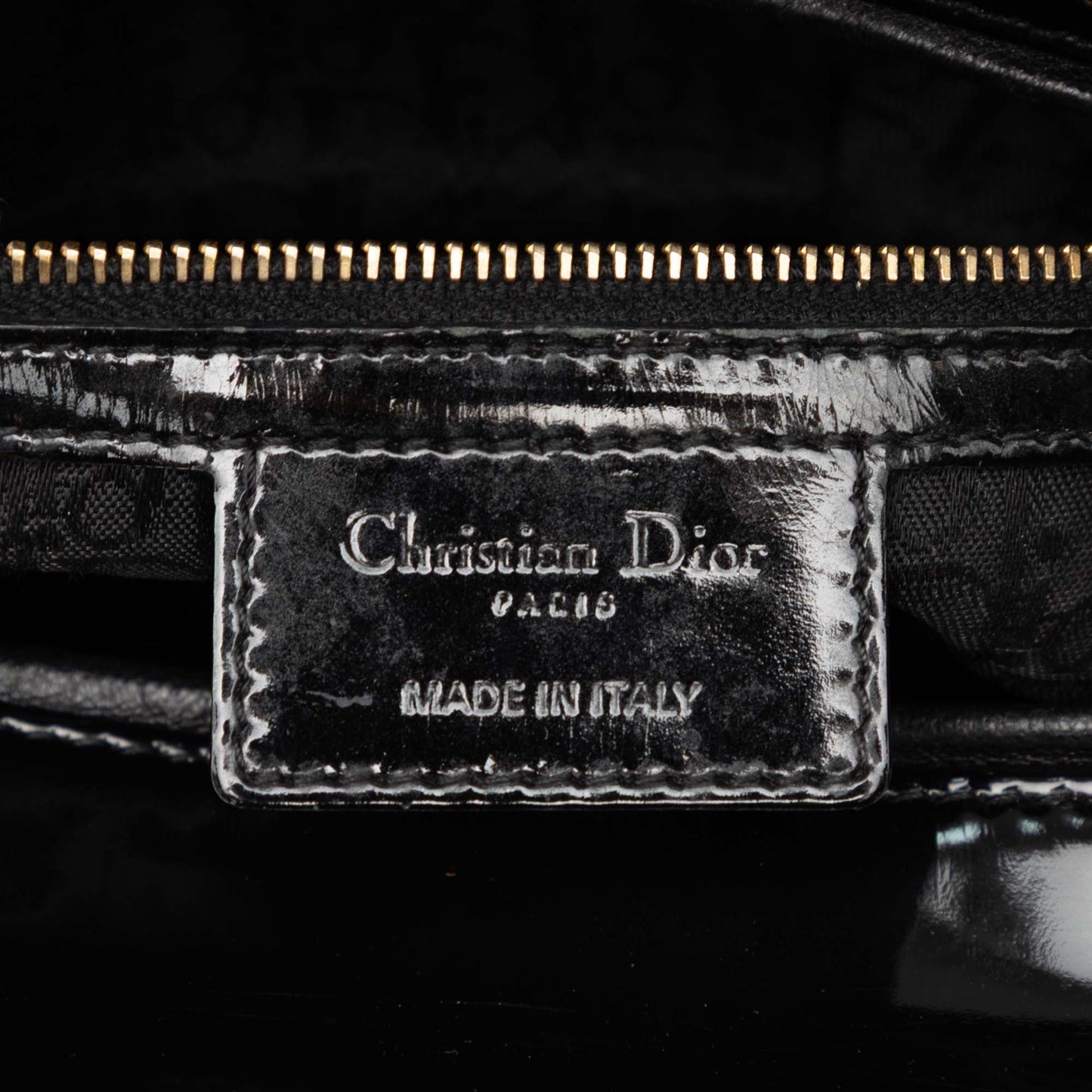 Dior Large Patent Cannage Lady Dior