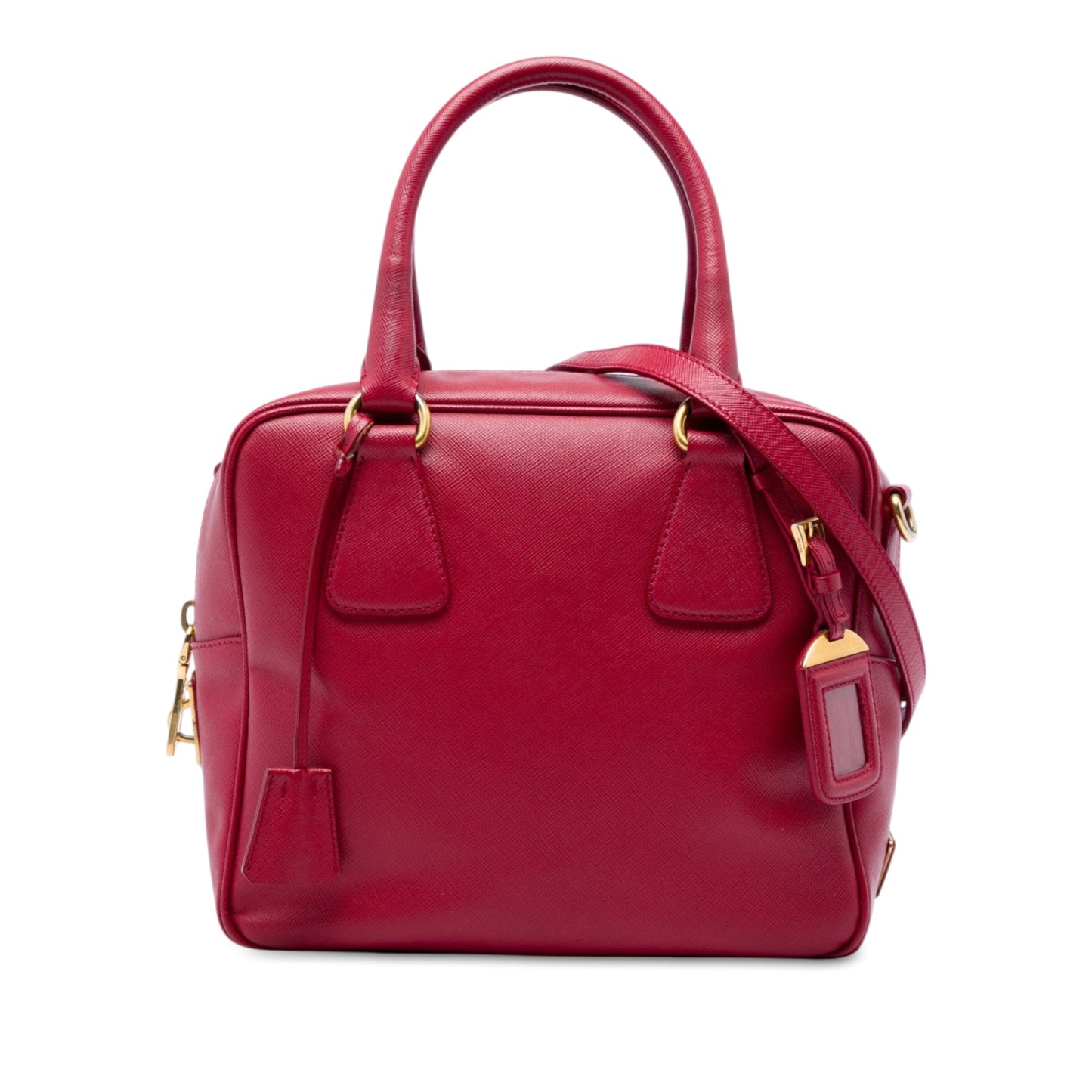 Prada Small Saffiano Square Bauletto Satchel