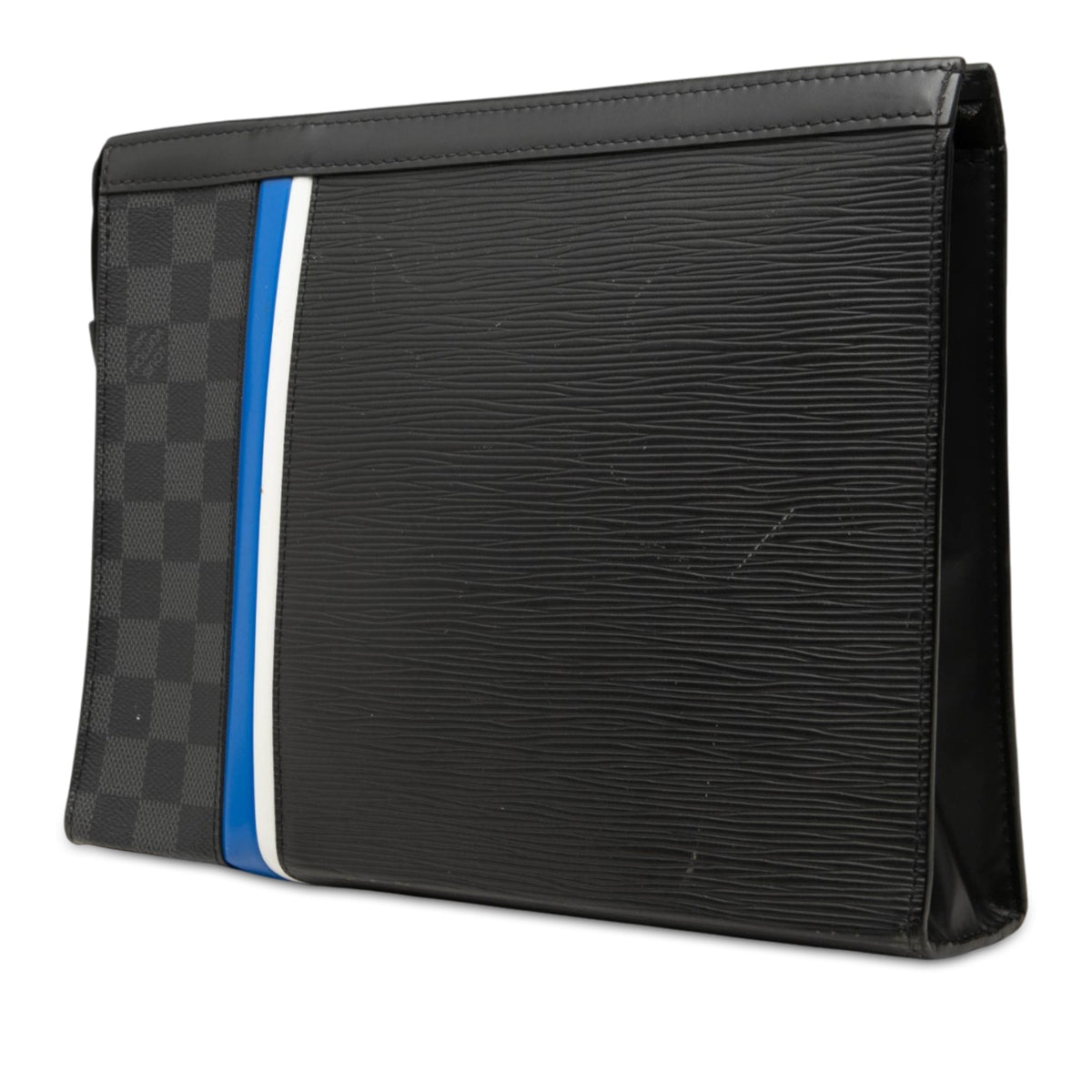 Louis Vuitton Epi and Damier Graphite Stripe Pochette Voyage MM — Black