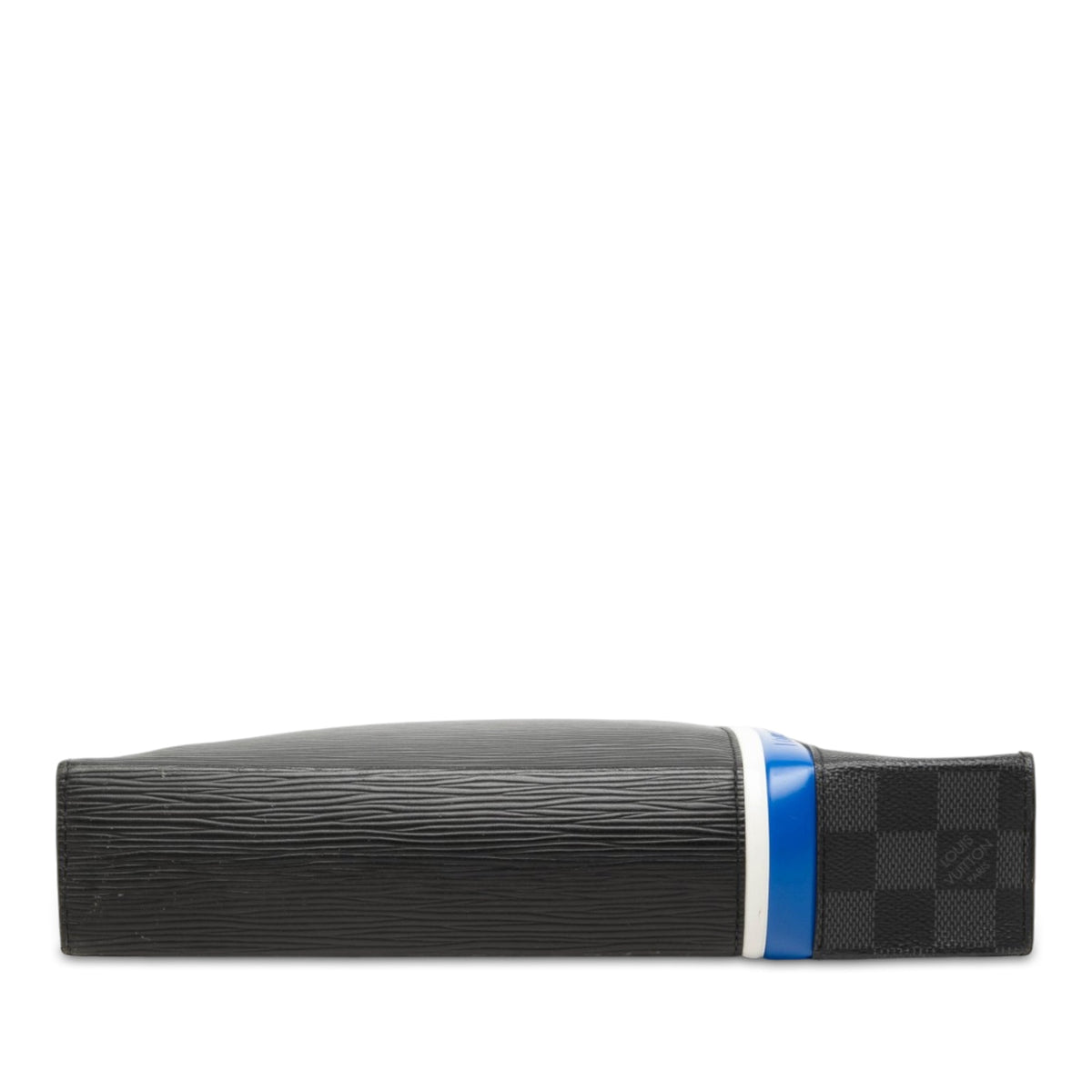 Louis Vuitton Epi and Damier Graphite Stripe Pochette Voyage MM — Black