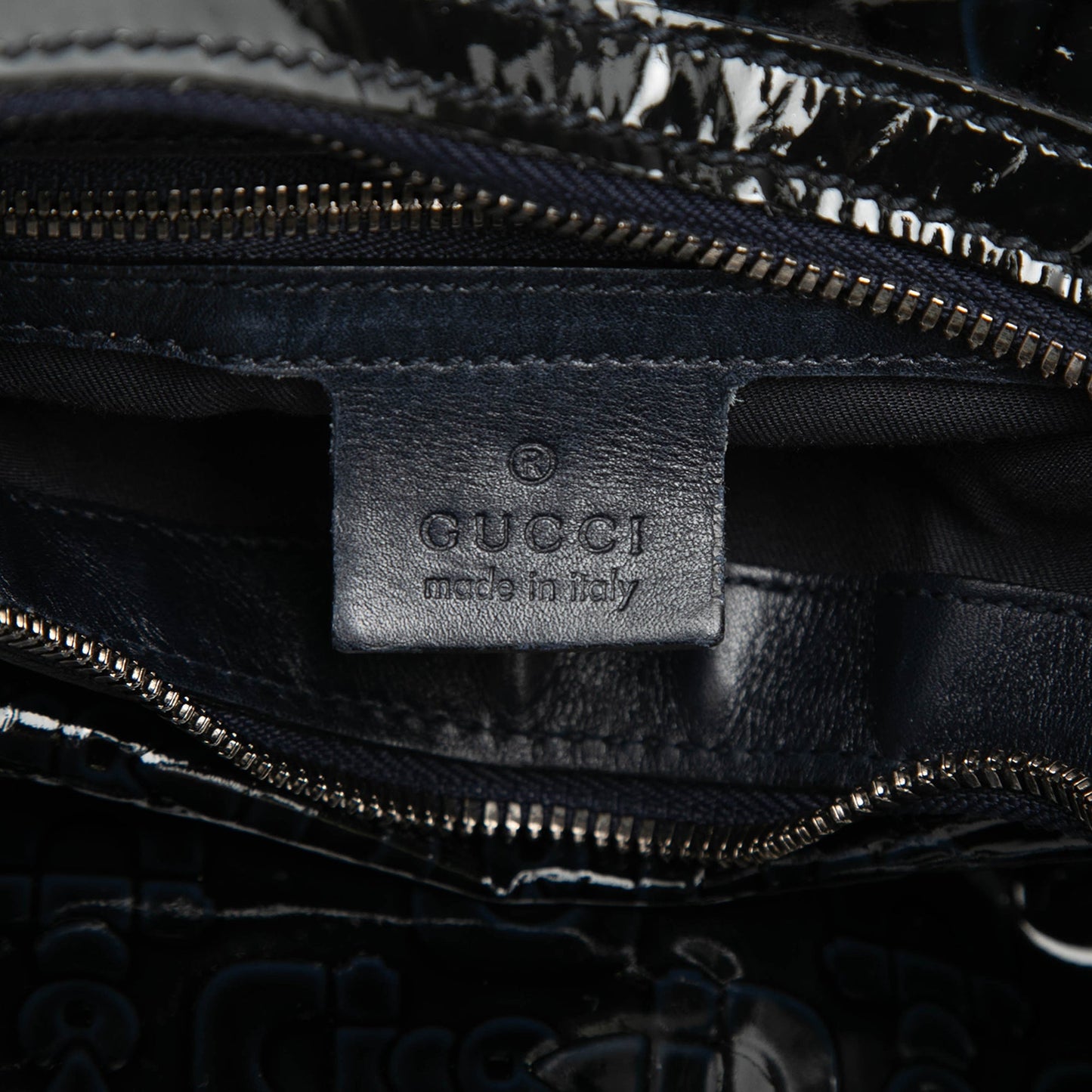 Gucci Patent Horsebit Glam Hobo