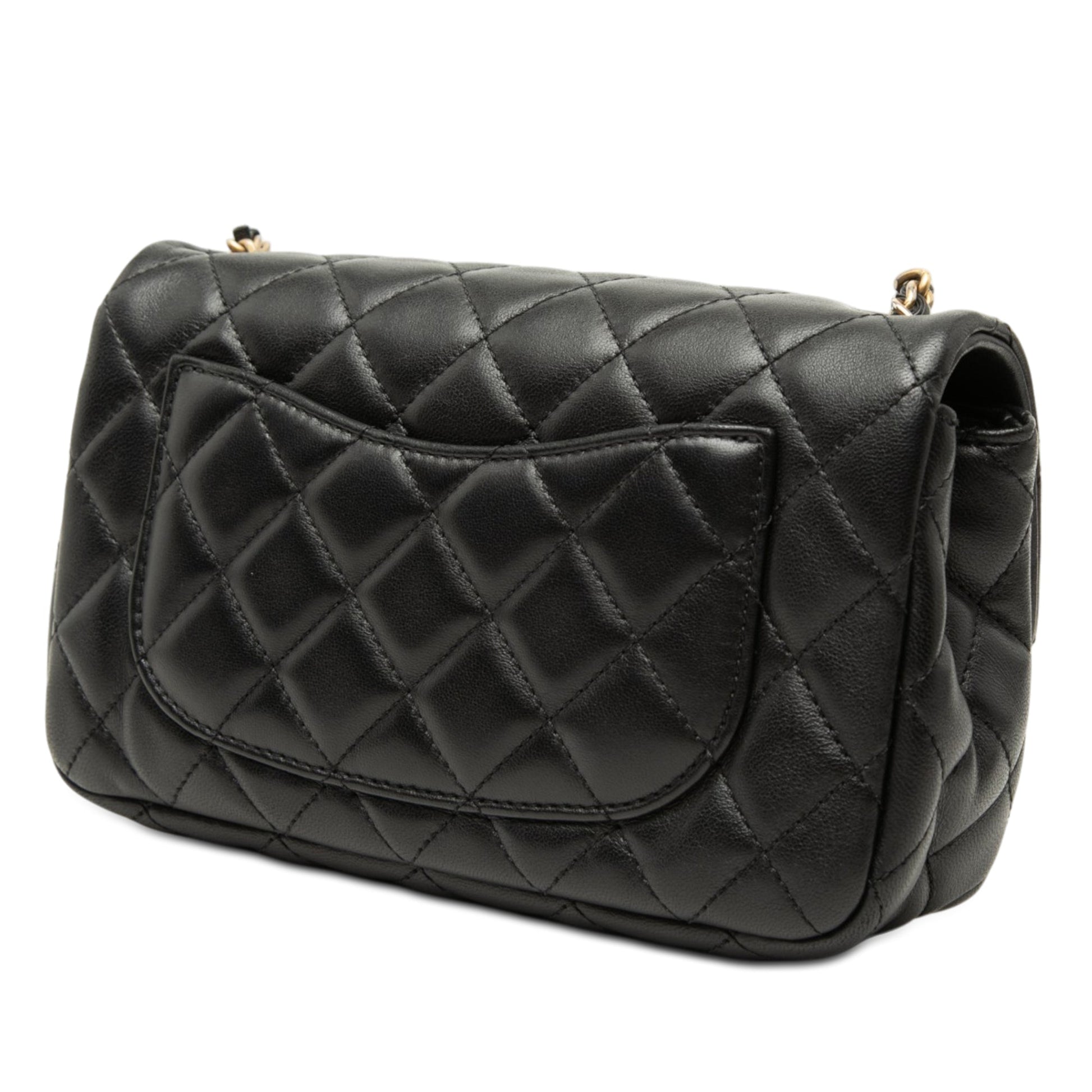 Chanel Mini Rectangular Classic Lambskin Romance Single Flap