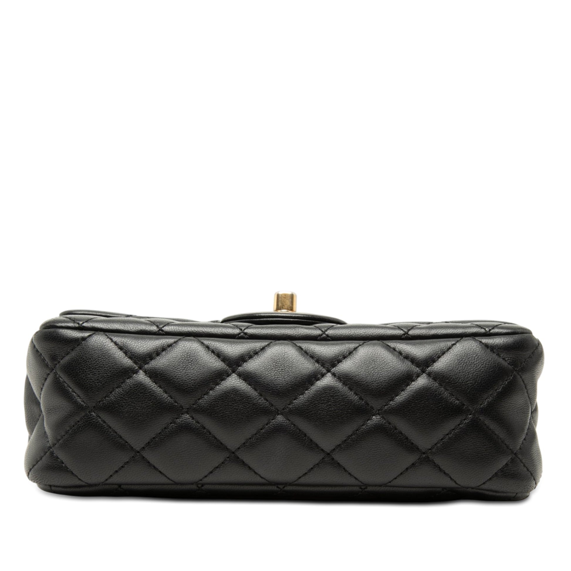 Chanel Mini Rectangular Classic Lambskin Romance Single Flap