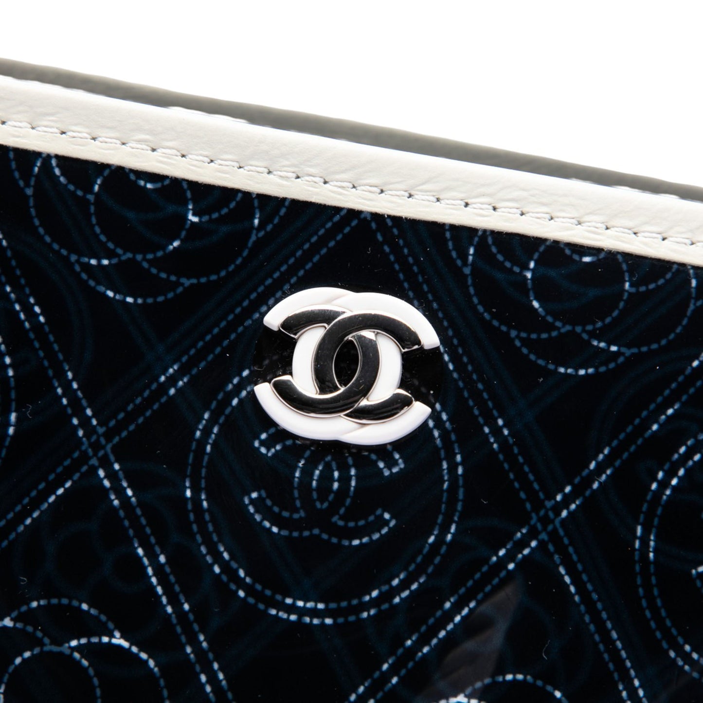 Chanel Small PVC and Crumpled Calfskin Camellia Coco Bucket Bag