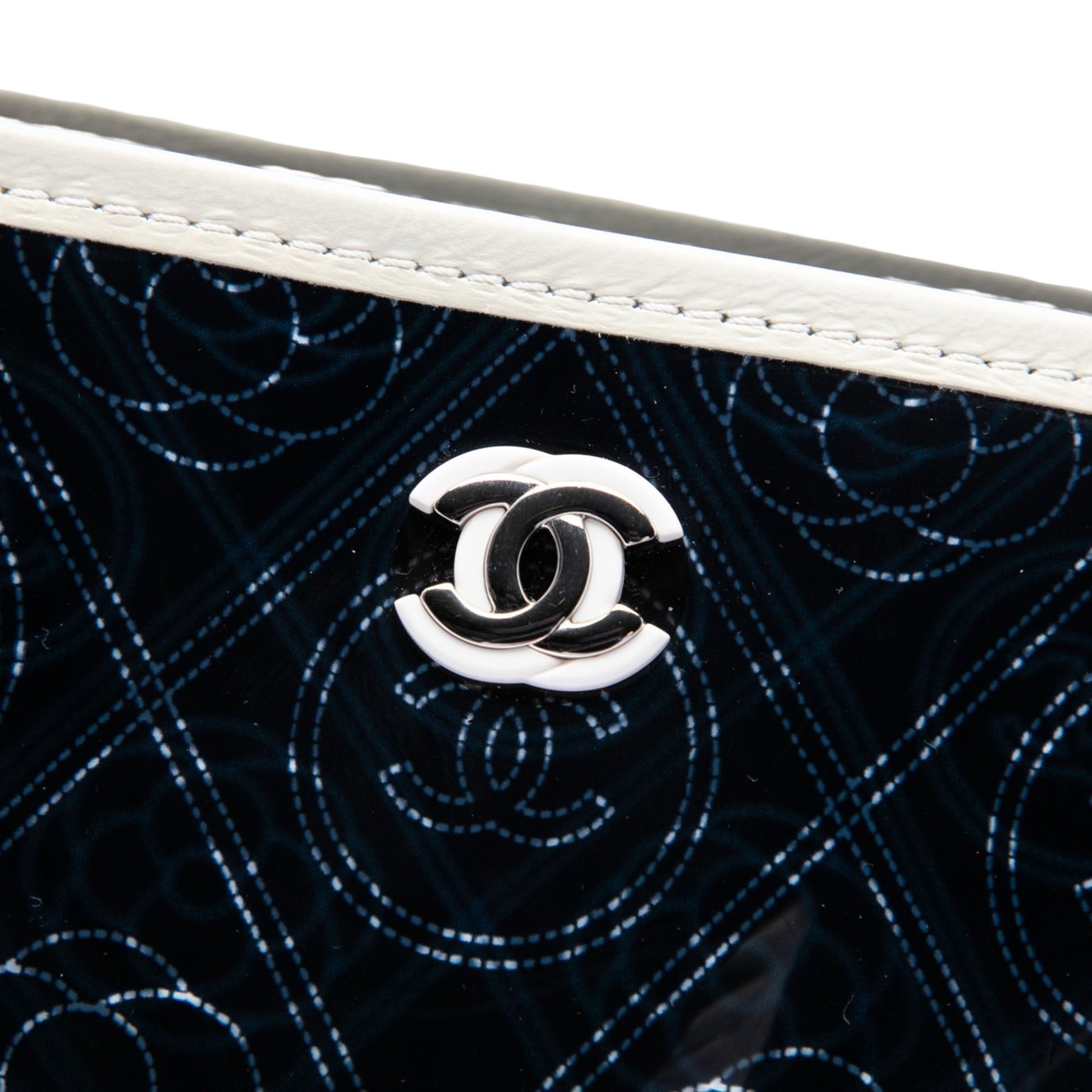 Chanel Small PVC and Crumpled Calfskin Camellia Coco Bucket Bag