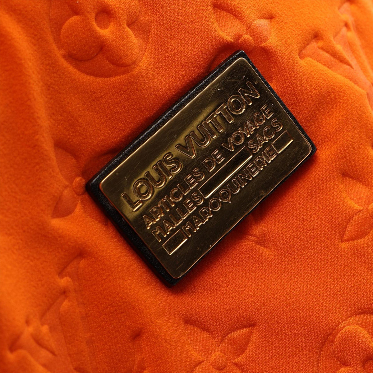 Louis Vuitton Monogram Embossed Neoprene Scuba MM — Orange
