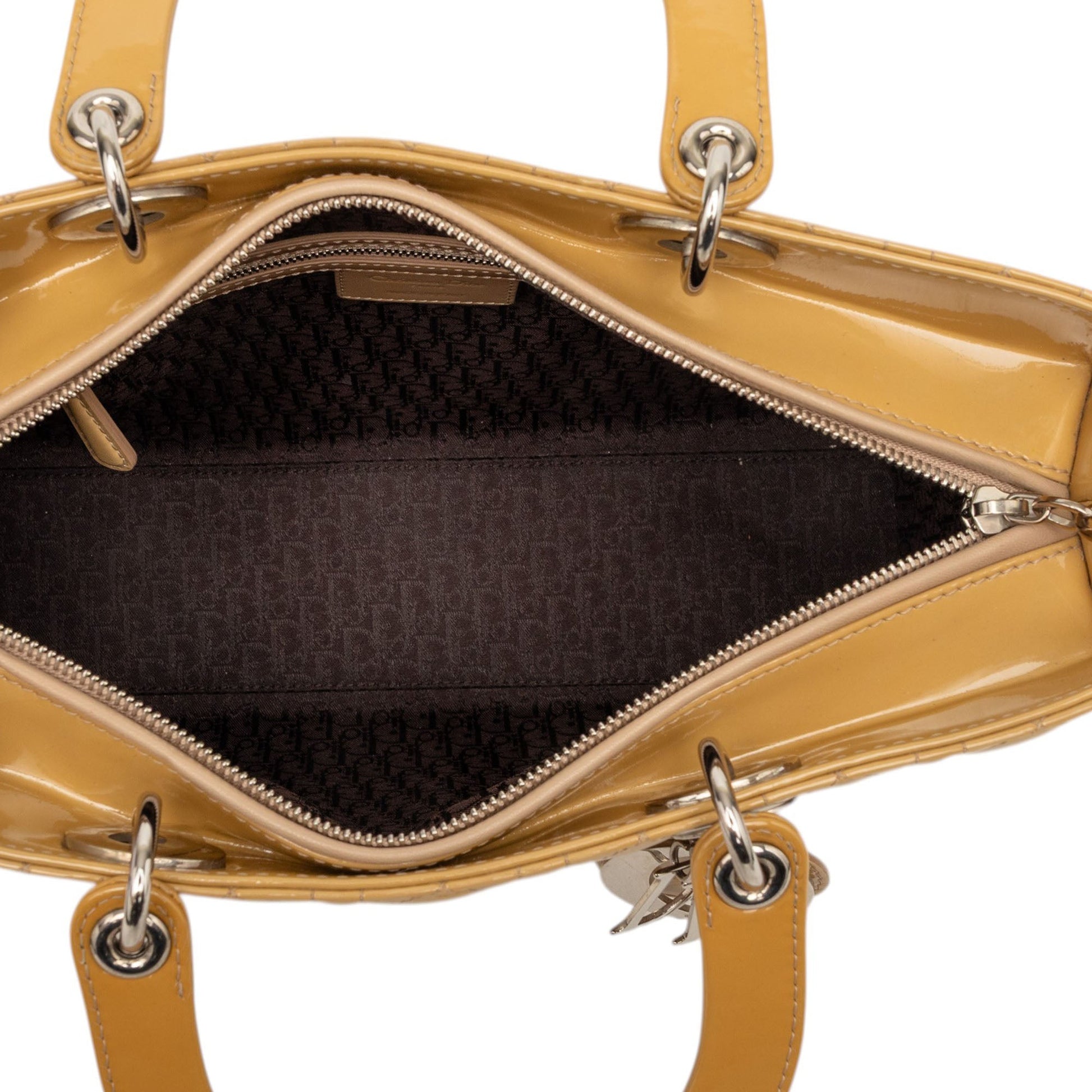 Dior Large Patent Cannage Lady Dior