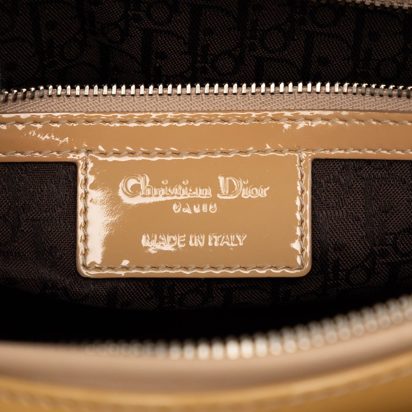 Dior Large Patent Cannage Lady Dior