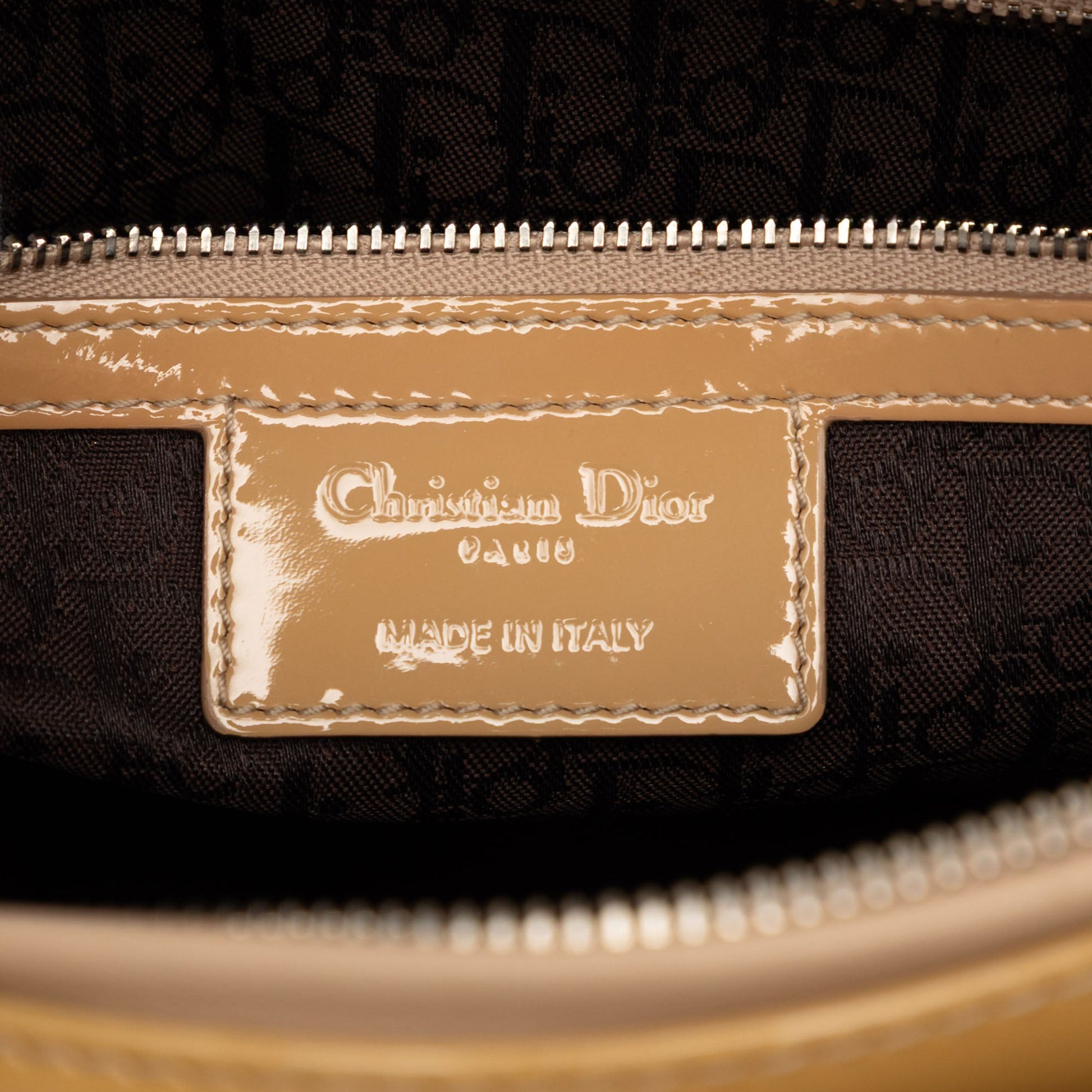 Dior Large Patent Cannage Lady Dior