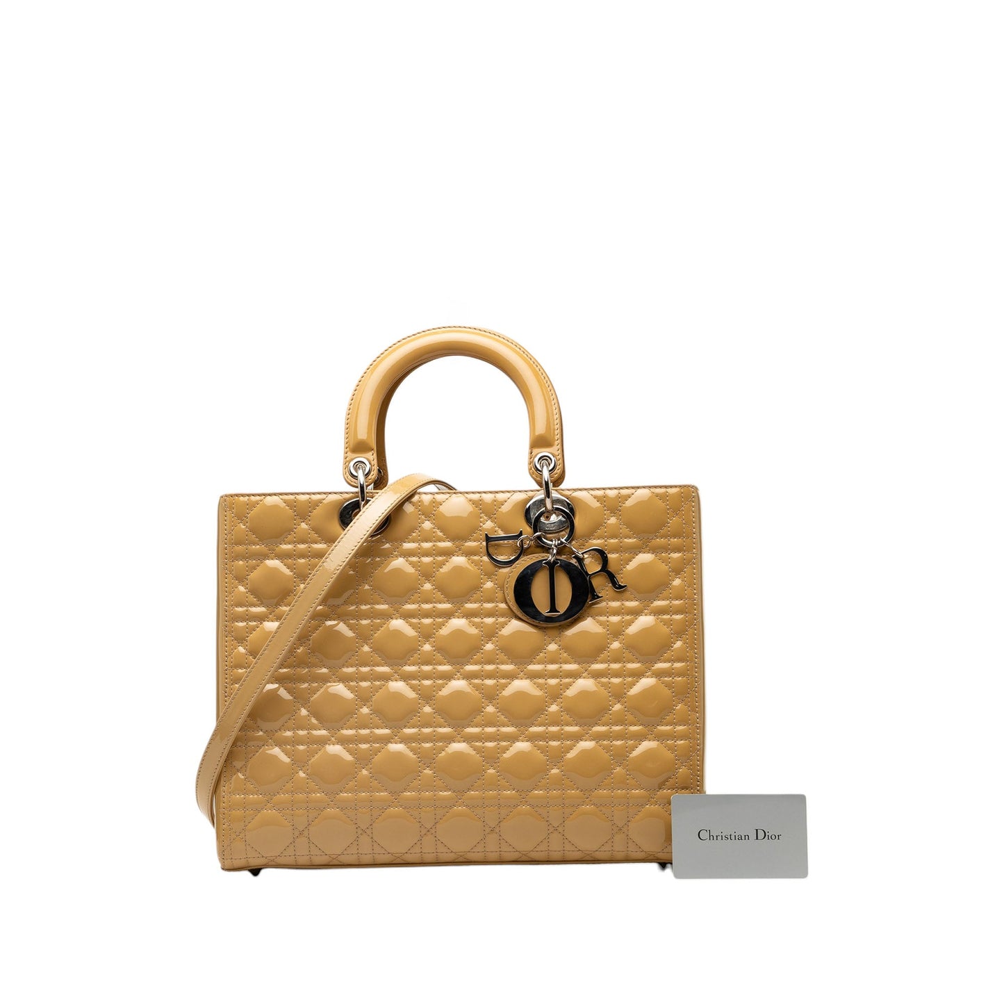 Dior Large Patent Cannage Lady Dior