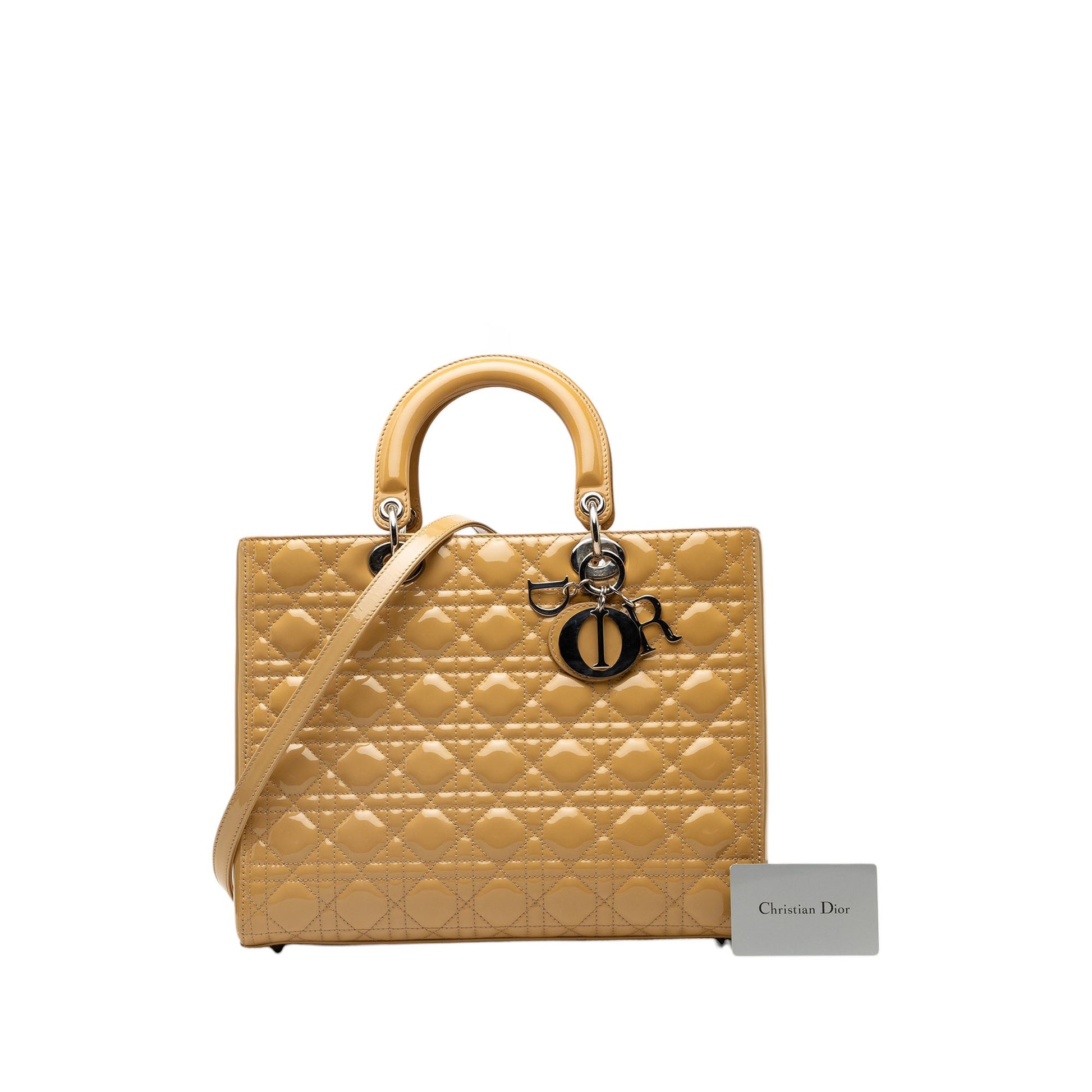 Dior Large Patent Cannage Lady Dior