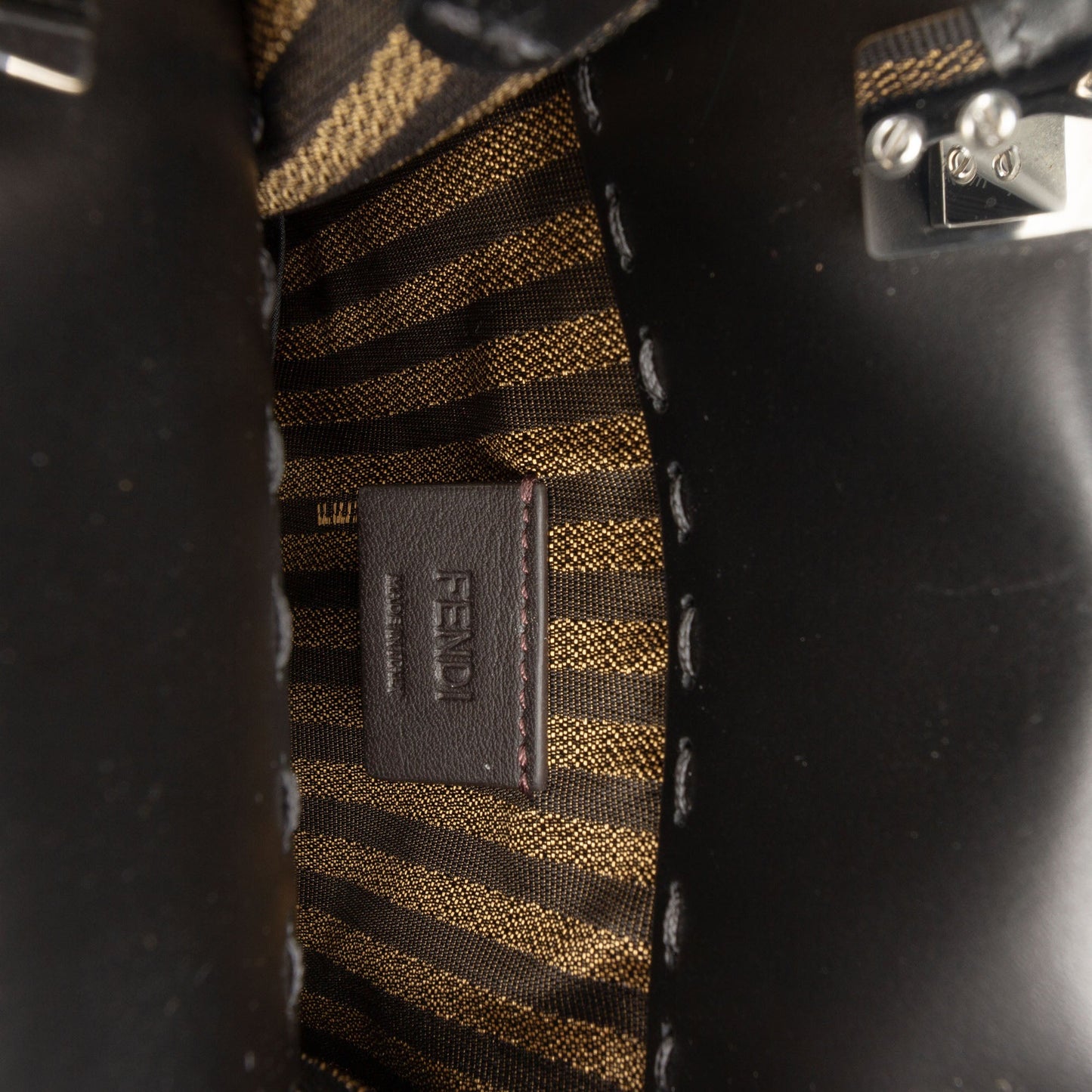 Fendi Mini Leather Sunshine Shopper Tote