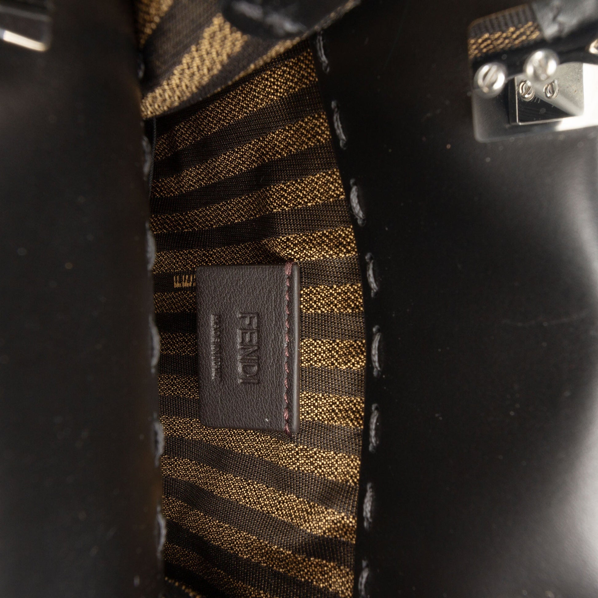 Fendi Mini Leather Sunshine Shopper Tote