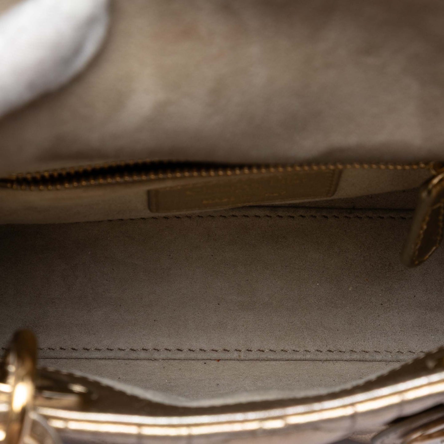 Dior Mini Metallic Lambskin Cannage Lady Dior