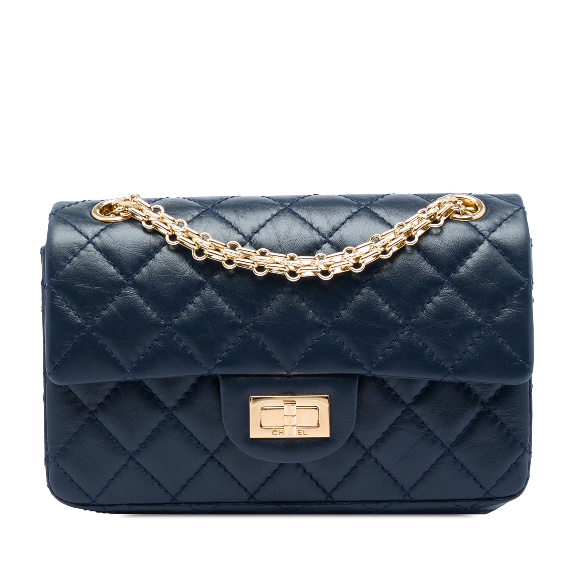 Chanel Quilted Aged Calfskin Reissue 2.55 Single Flap 224
