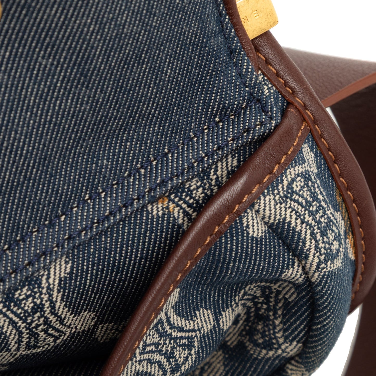 Celine Macadam Denim Double Pocket Belt Bag