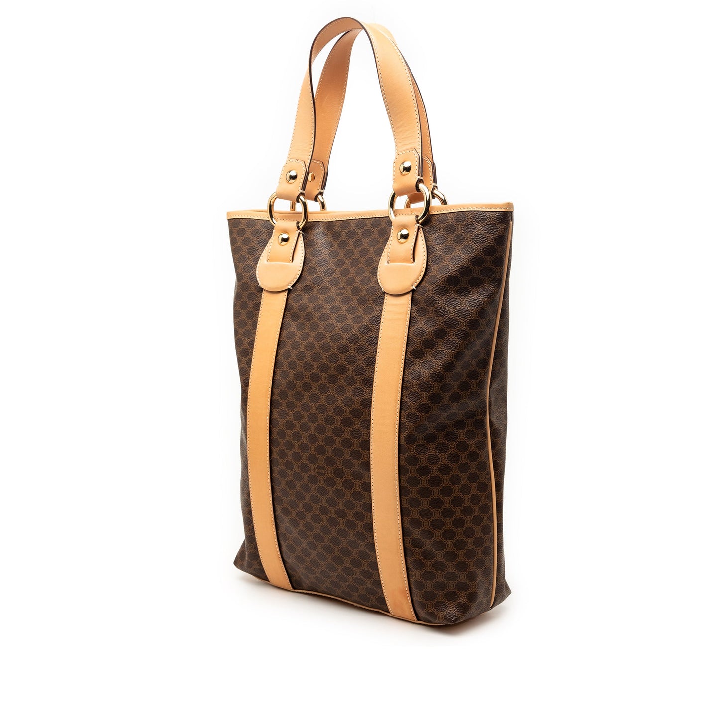 Celine Macadam Coated Canvas Vertical Tote