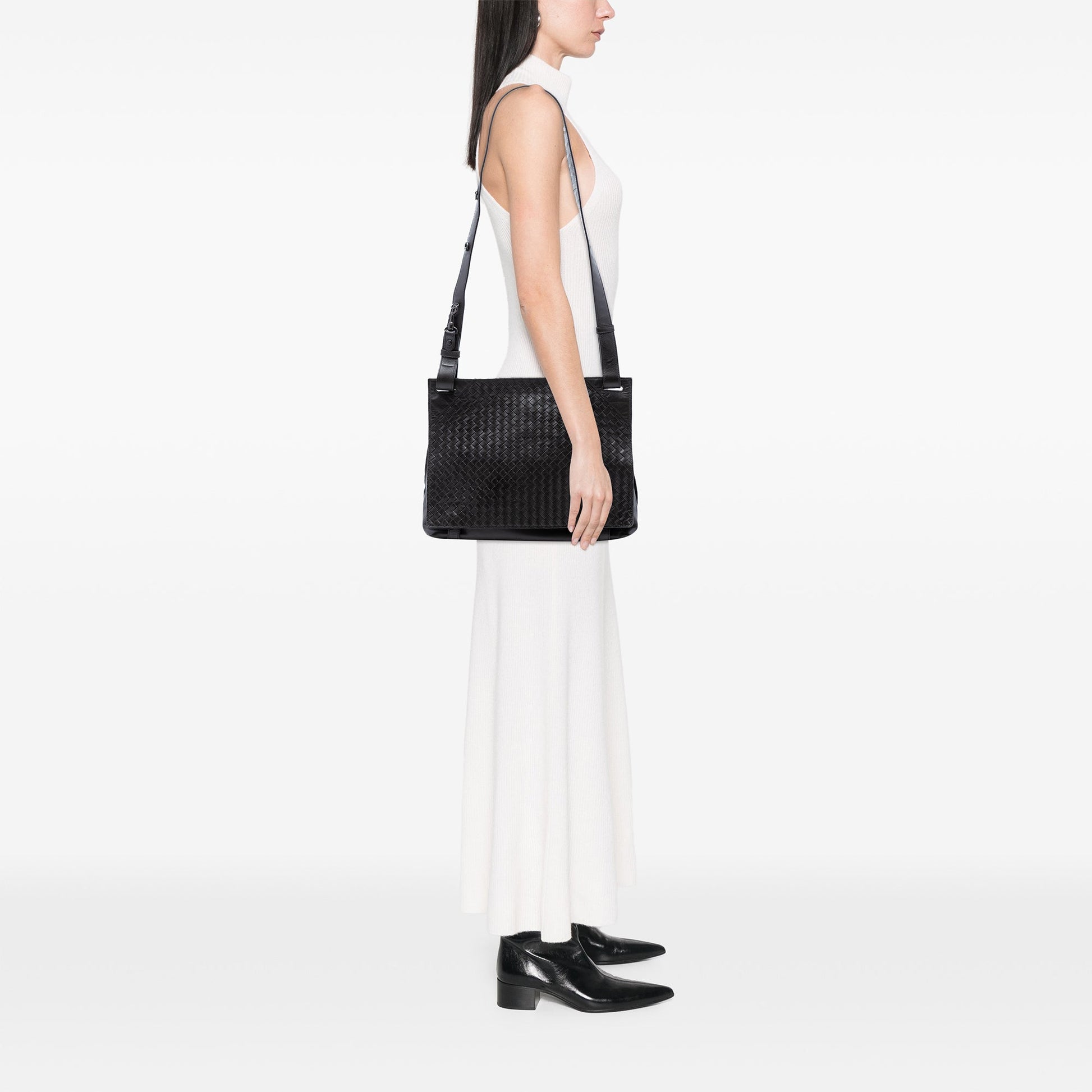 Bottega Veneta Nappa Intrecciato Messenger Bag