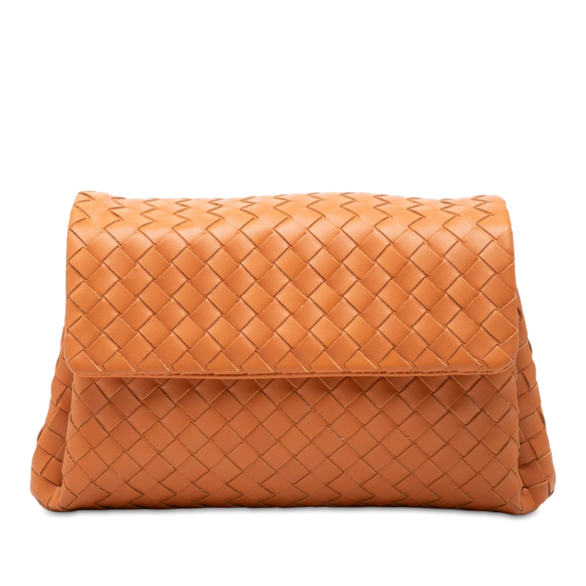 Bottega Veneta Nappa Intrecciato Flap Clutch