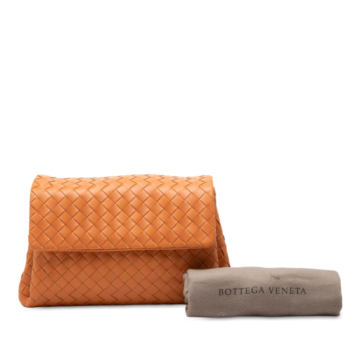 Bottega Veneta Nappa Intrecciato Flap Clutch