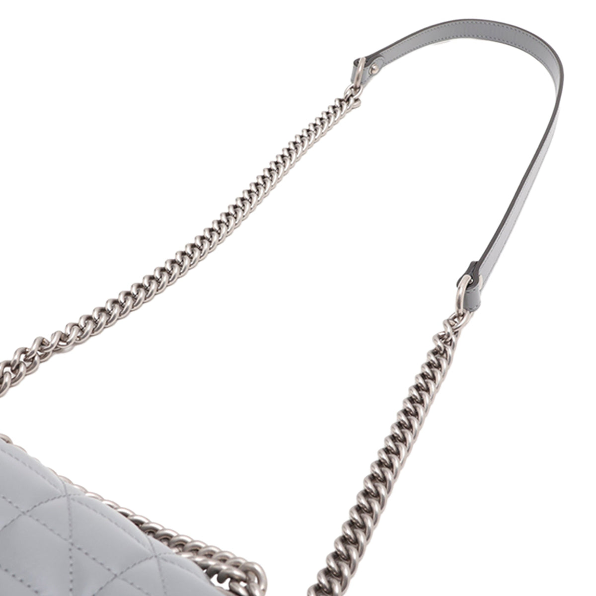 Gucci Medium GG Marmont Matelasse Leather Aria Shoulder Bag — Gray