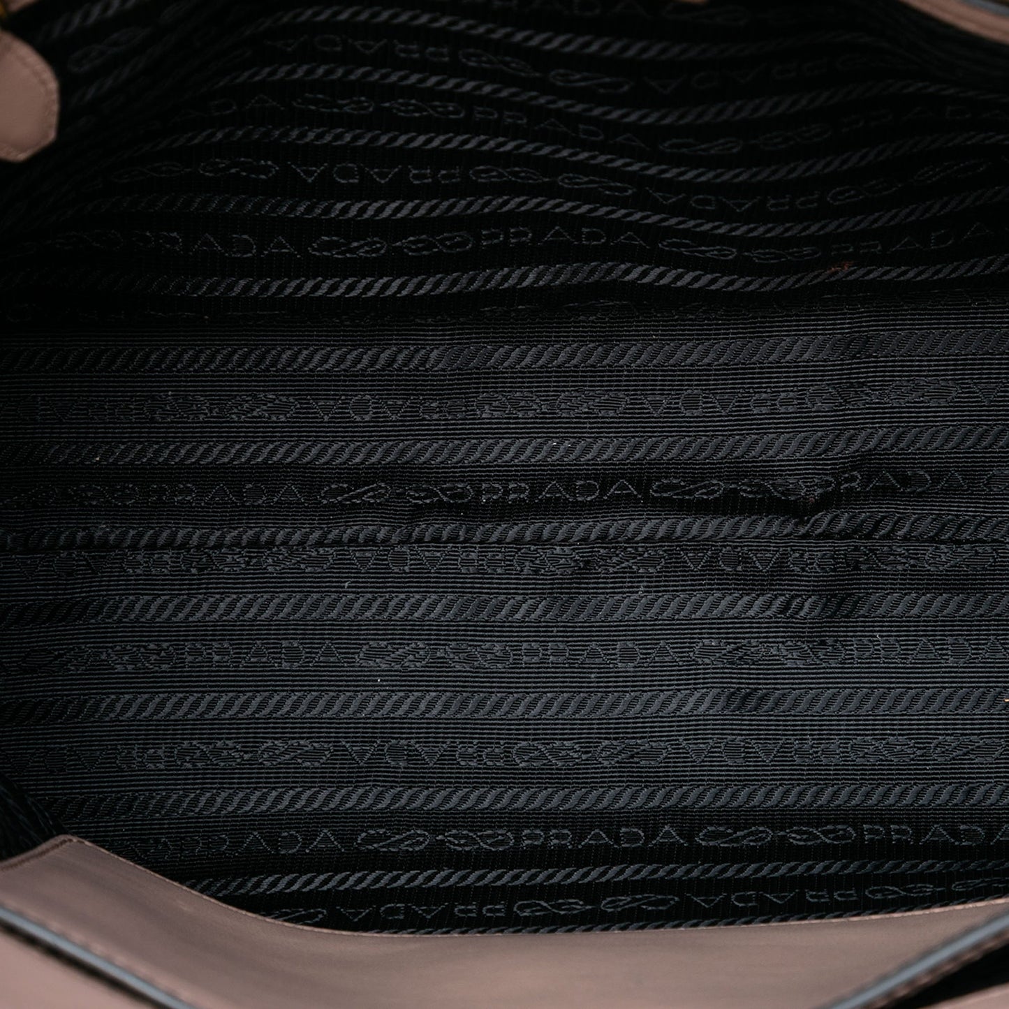 Prada Soft Calf Trimmed Saffiano Lux Open Convertible Tote