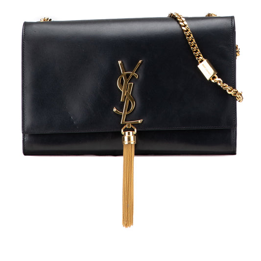 Saint Laurent Medium Smooth Calfskin Classic Monogram Kate Tassel Crossbody