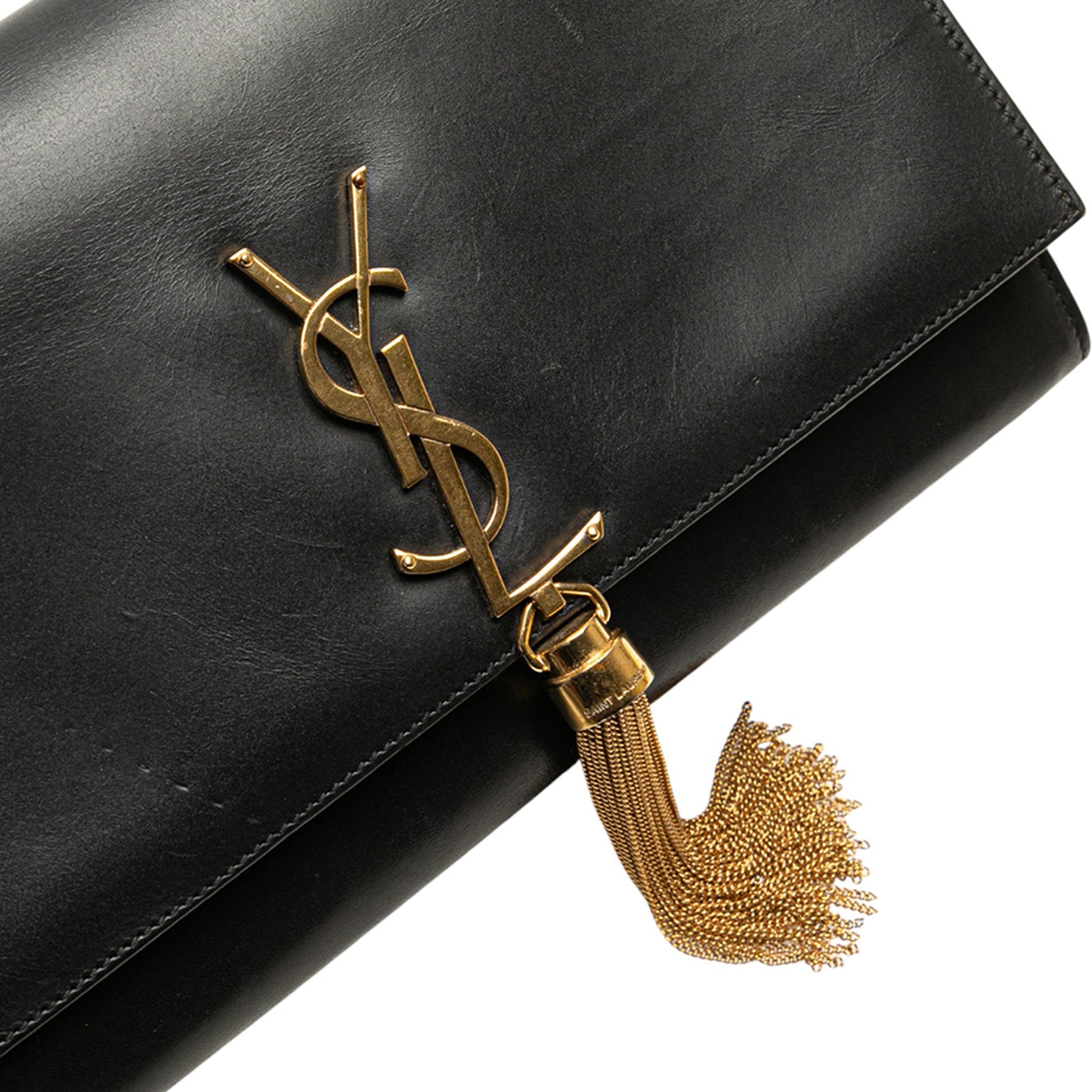 Saint Laurent Medium Smooth Calfskin Classic Monogram Kate Tassel Crossbody