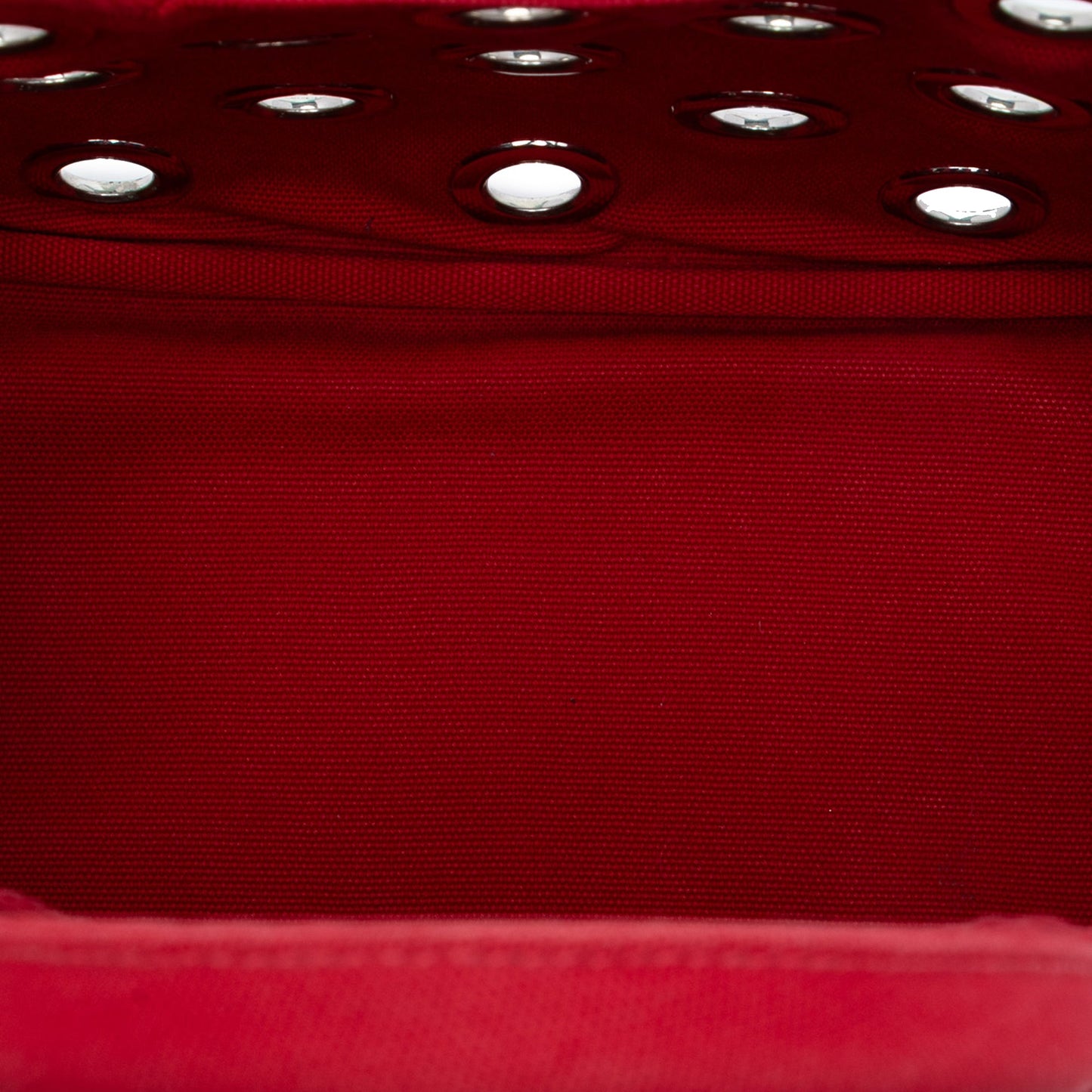 Prada Small Canvas Canapa Grommet Satchel