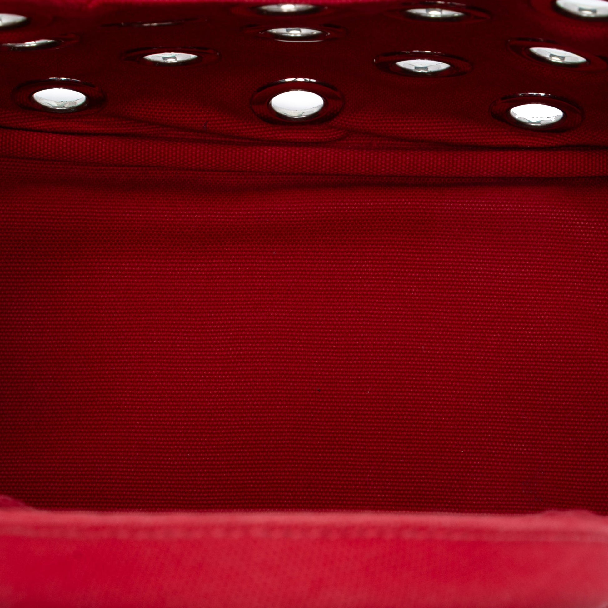 Prada Small Canvas Canapa Grommet Satchel