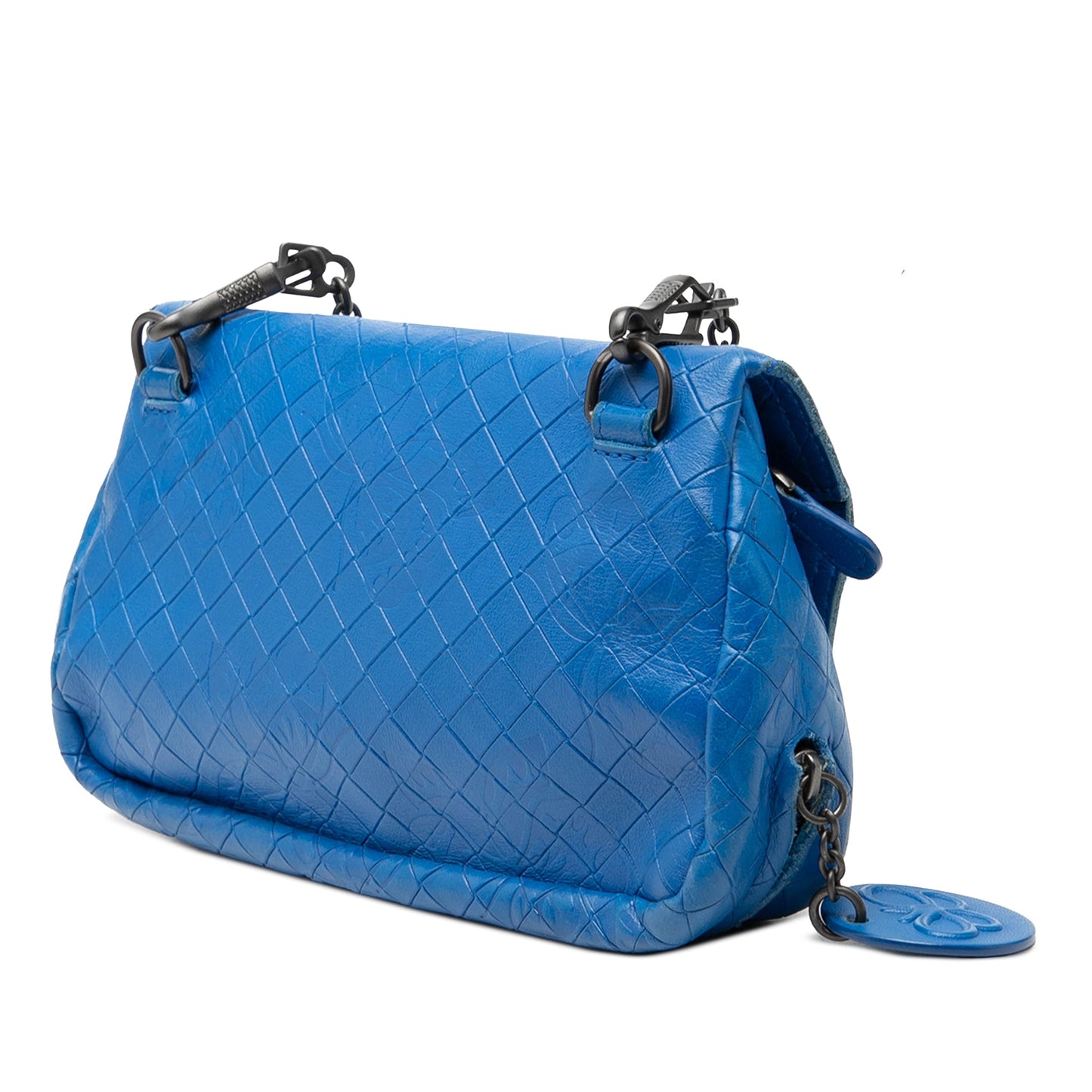 Bottega Veneta Small Calfskin Intrecciomirage Embossed Butterfly Chain Crossbody