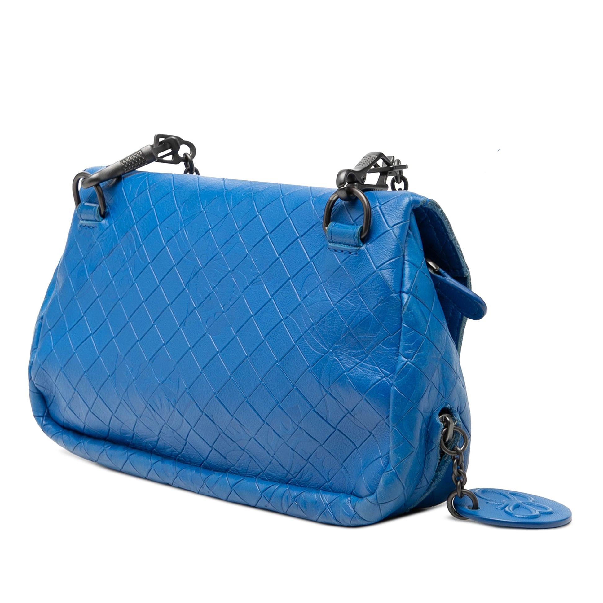 Bottega Veneta Small Calfskin Intrecciomirage Embossed Butterfly Chain Crossbody