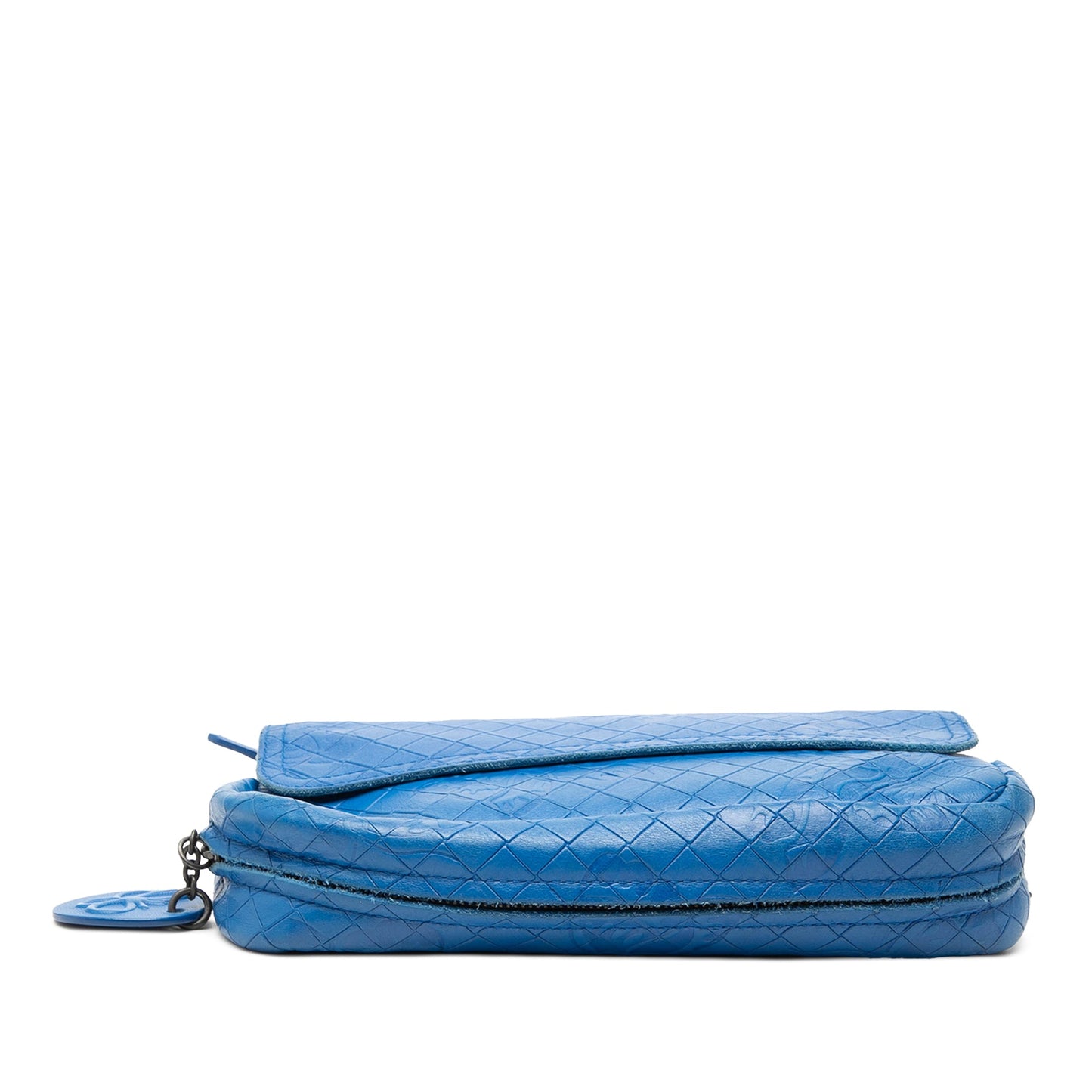 Bottega Veneta Small Calfskin Intrecciomirage Embossed Butterfly Chain Crossbody
