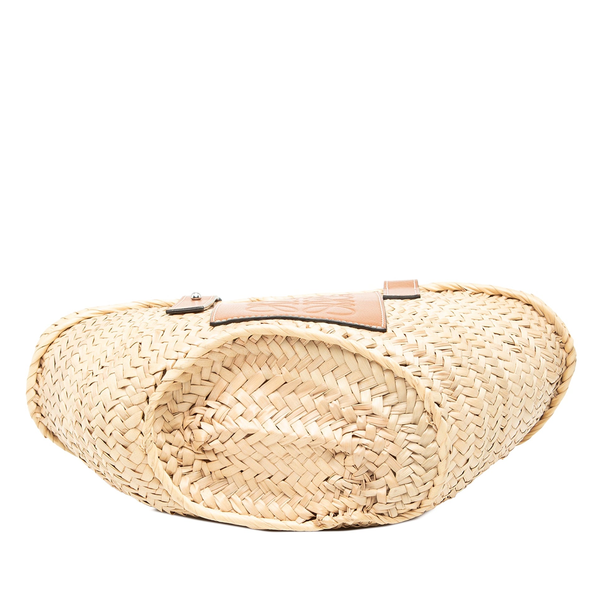 LOEWE Small Raffia Anagram Basket Bag