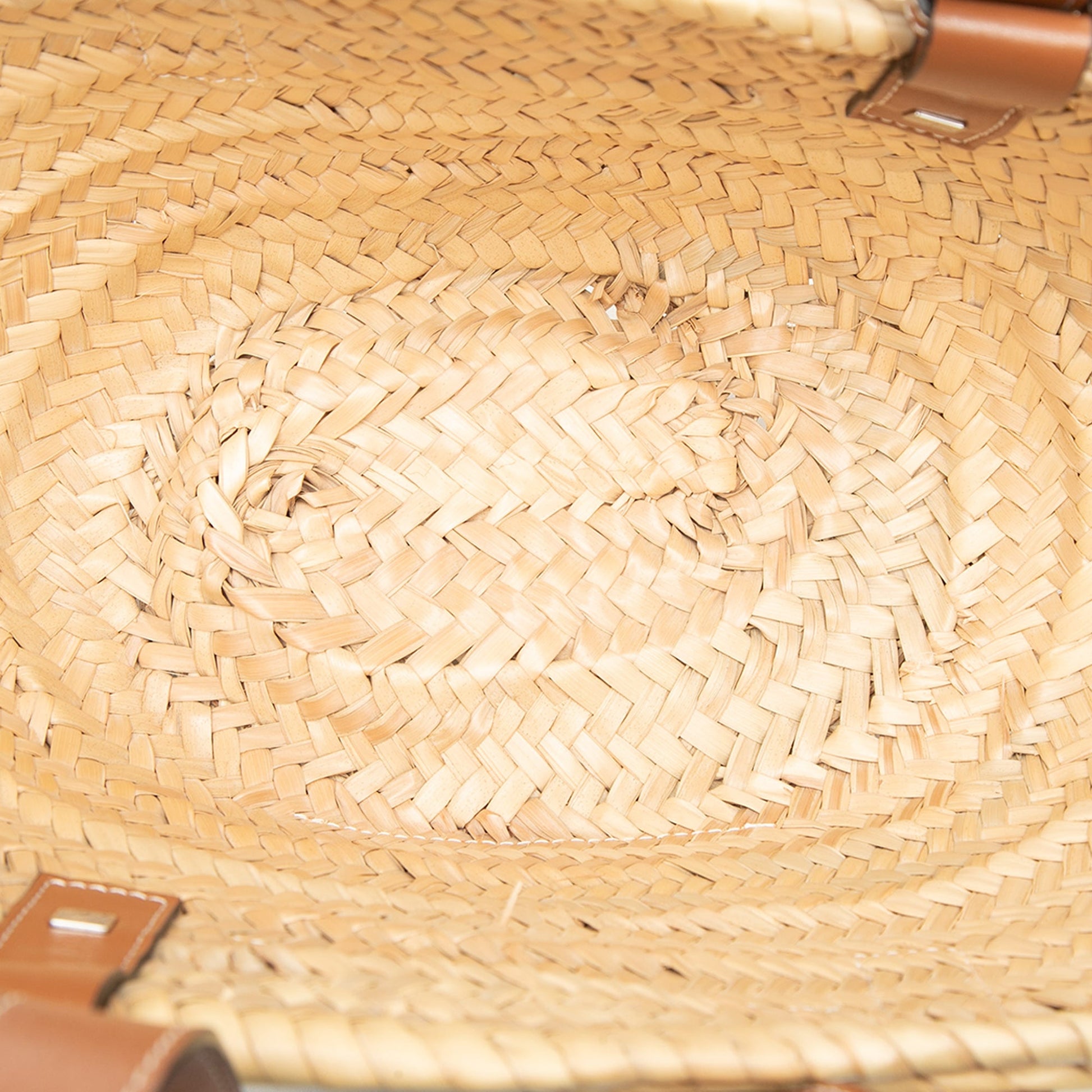 LOEWE Small Raffia Anagram Basket Bag