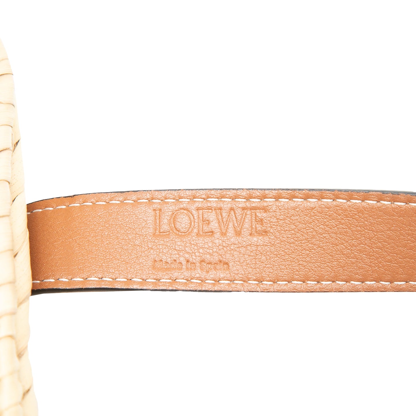 LOEWE Small Raffia Anagram Basket Bag