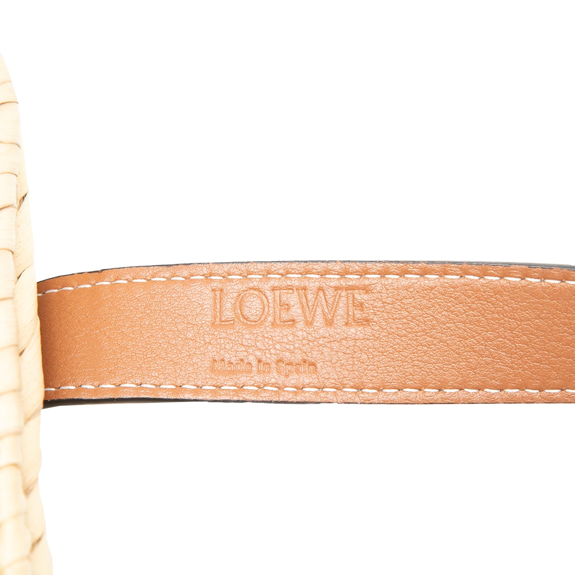 LOEWE Small Raffia Anagram Basket Bag