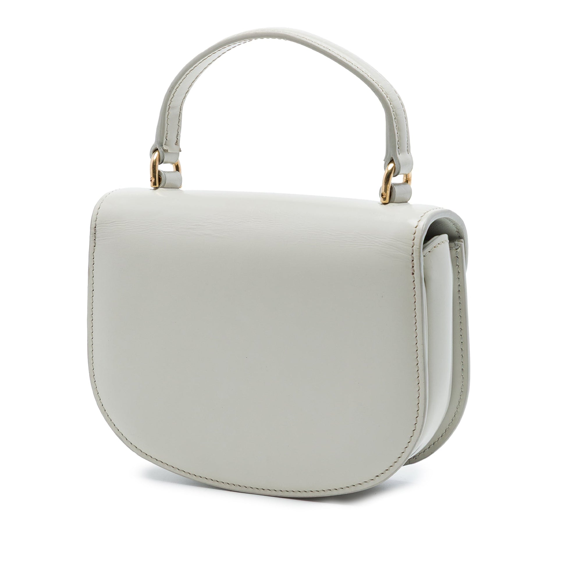 Celine Mini Shiny Calfskin Besace Clea Satchel