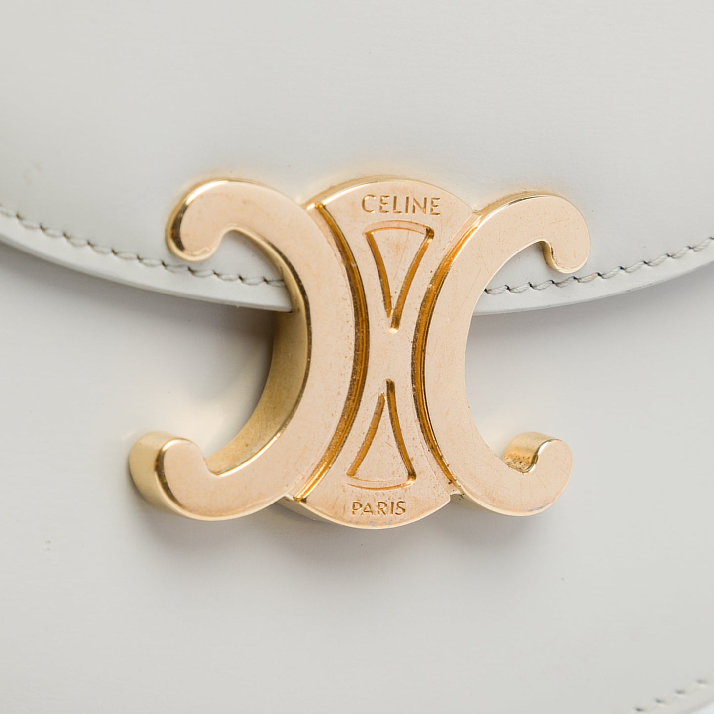 Celine Mini Shiny Calfskin Besace Clea Satchel